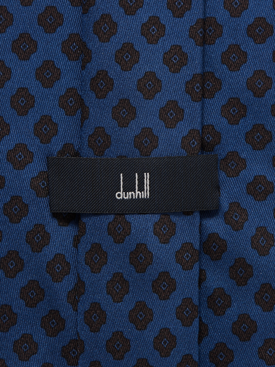 DUNHILL 9CM PRINTED MULBERRY SILK TIE