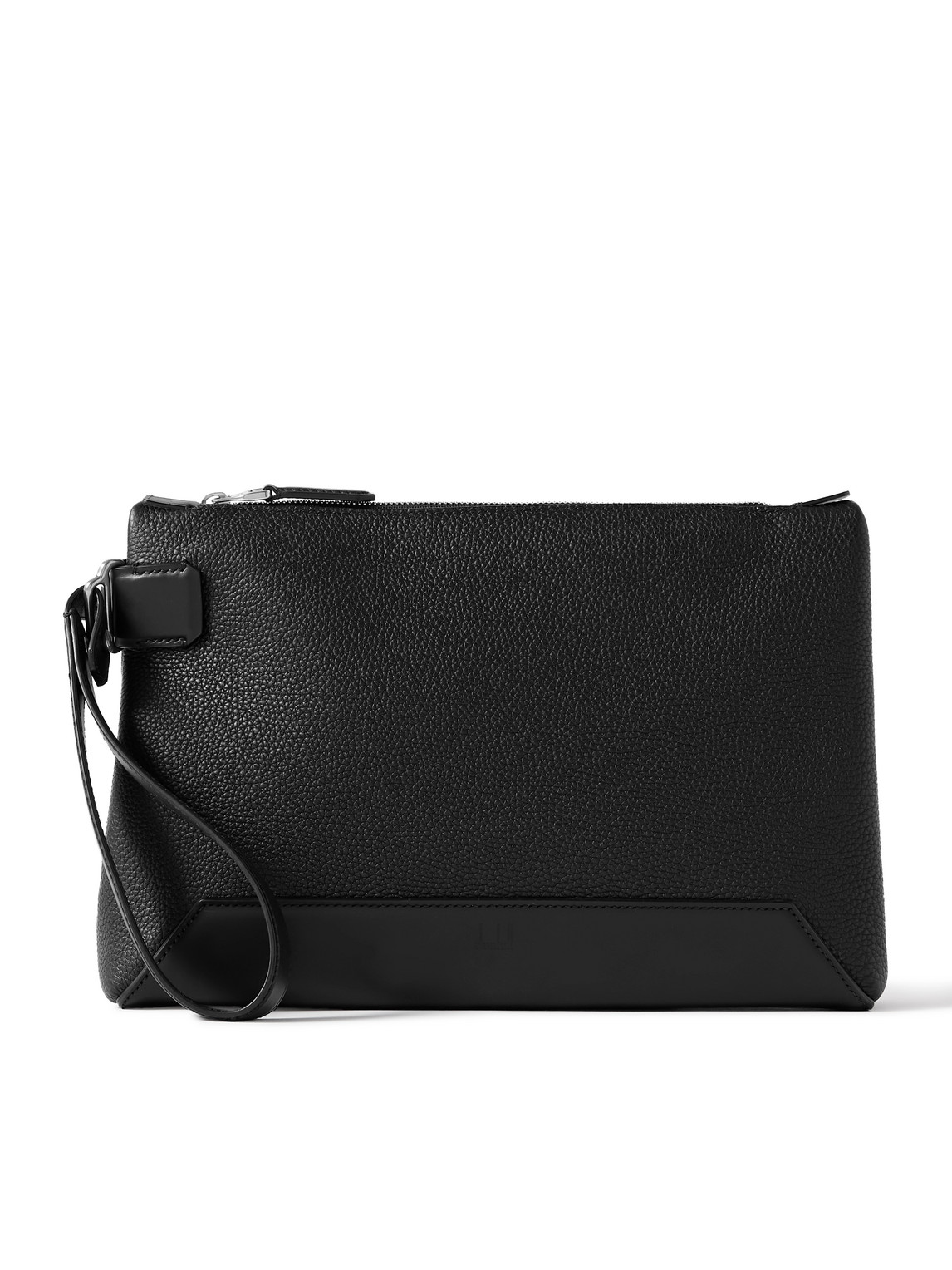 Dunhill 1893 Harness Full-grain Leather Pouch In Black