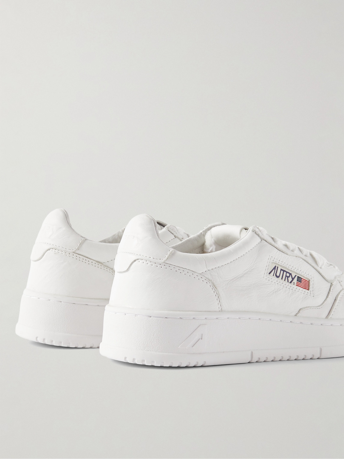 Autry Low-top Sneakers With Smooth Leather Upper And Perforated Detailing In White