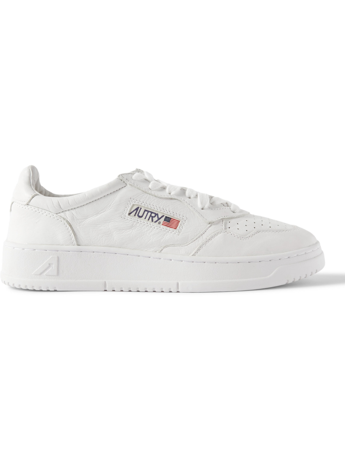 Autry Low-top Sneakers With Smooth Leather Upper And Perforated Detailing In White