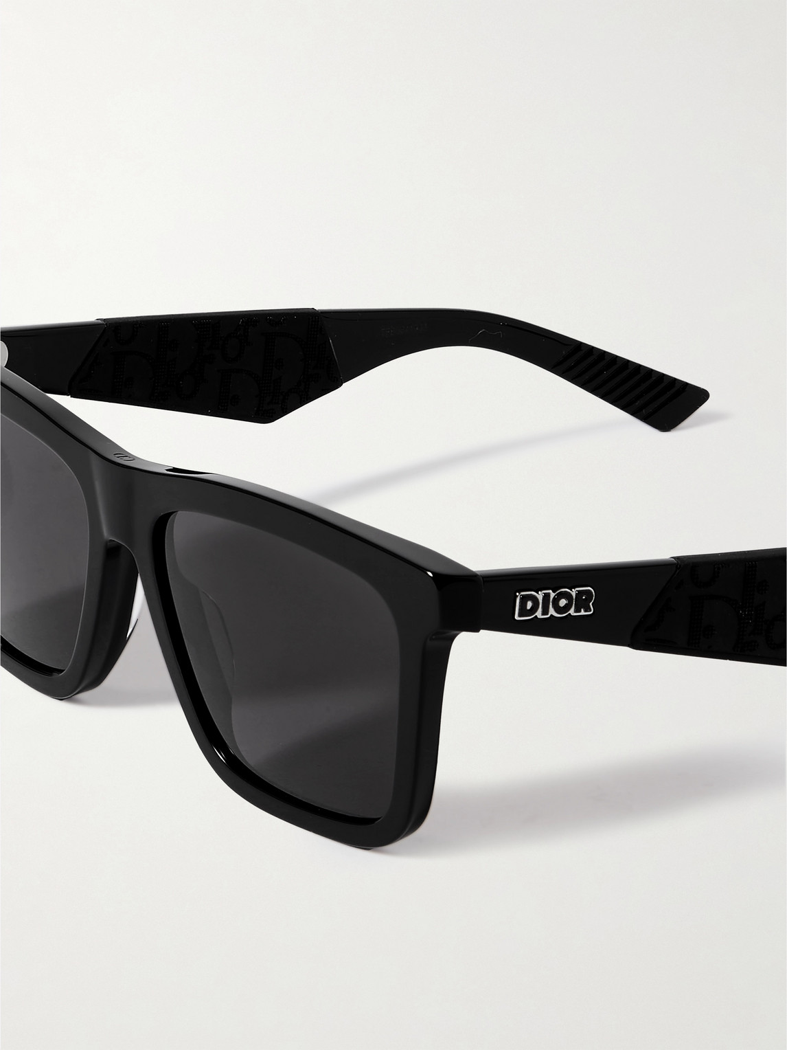 Dior B27 S1i D-frame Logo-detailed Acetate Sunglasses In Black