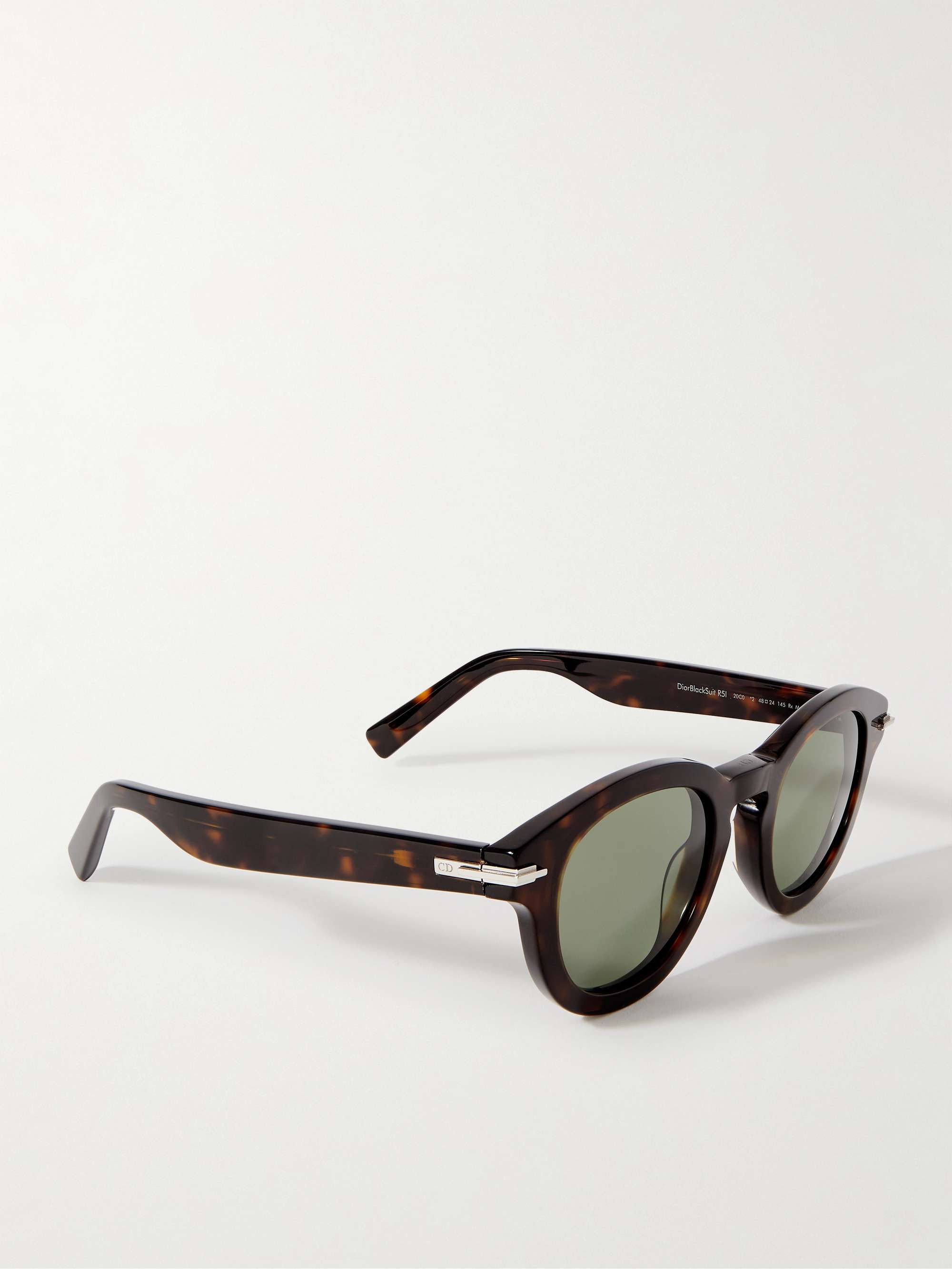 DIOR EYEWEAR DiorBlackSuit R5I Round-Frame Acetate Sunglasses