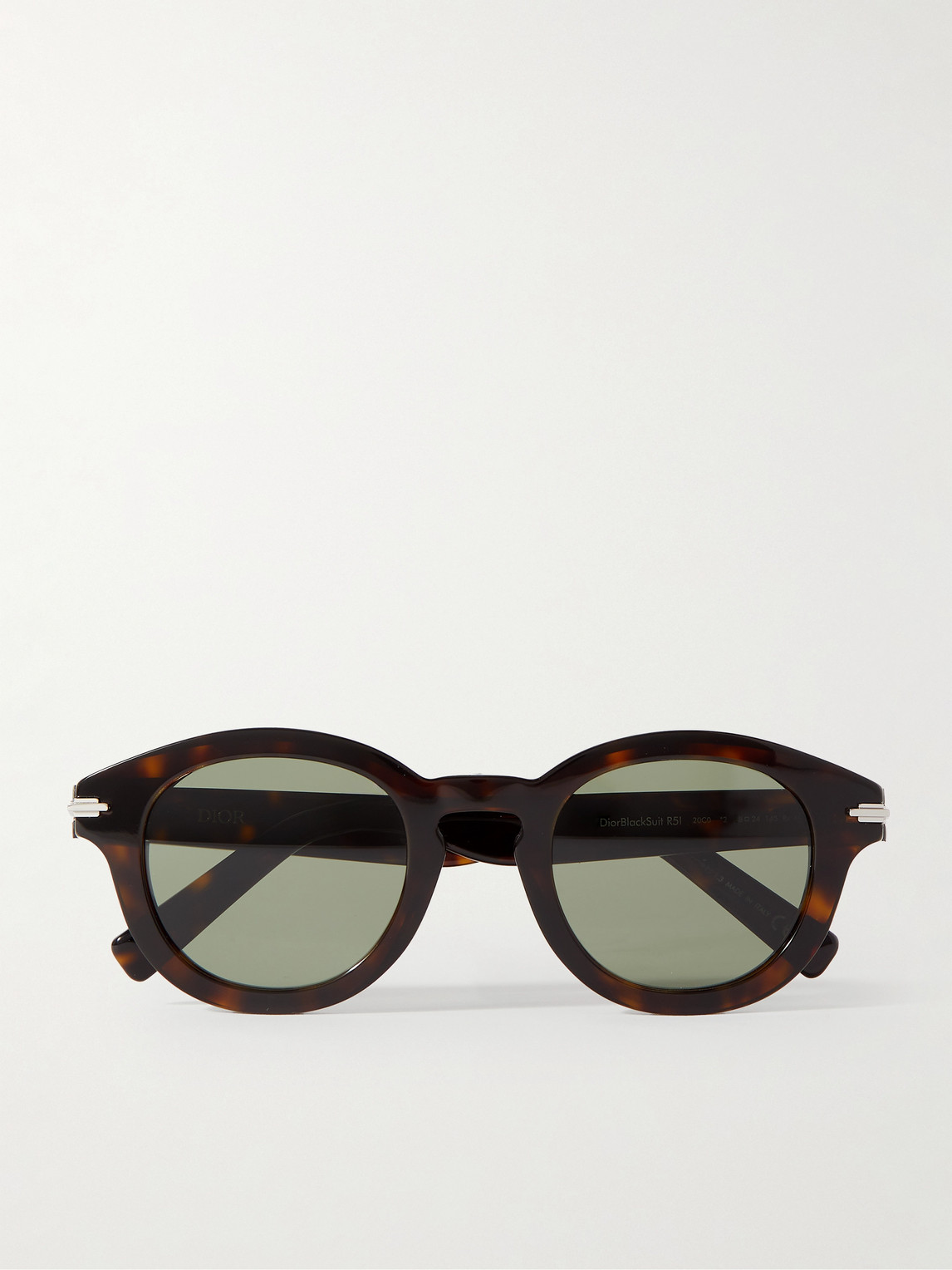 DIOR Eyewear DiorBlackSuit R5I Round-Frame Acetate Sunglasses - Men