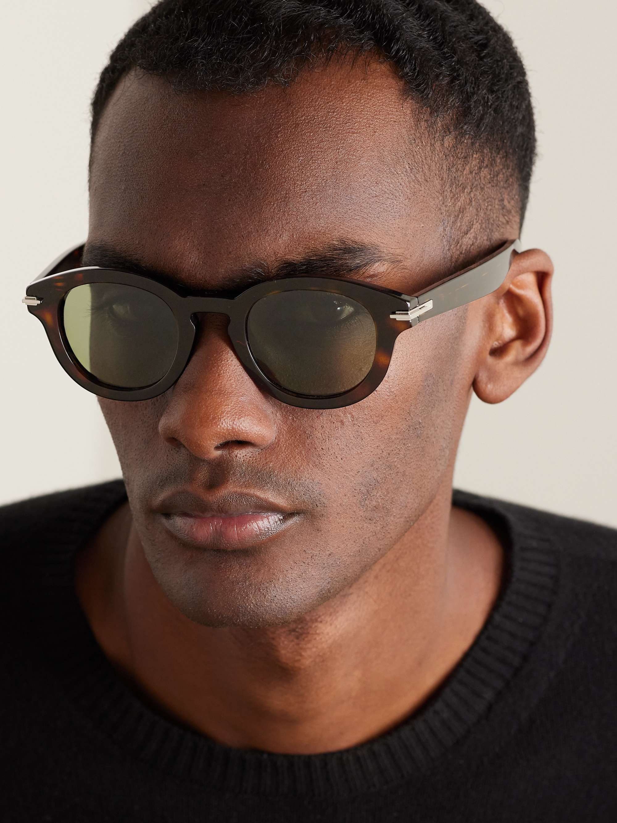 DIOR EYEWEAR DiorBlackSuit R5I Round-Frame Acetate Sunglasses for Men ...