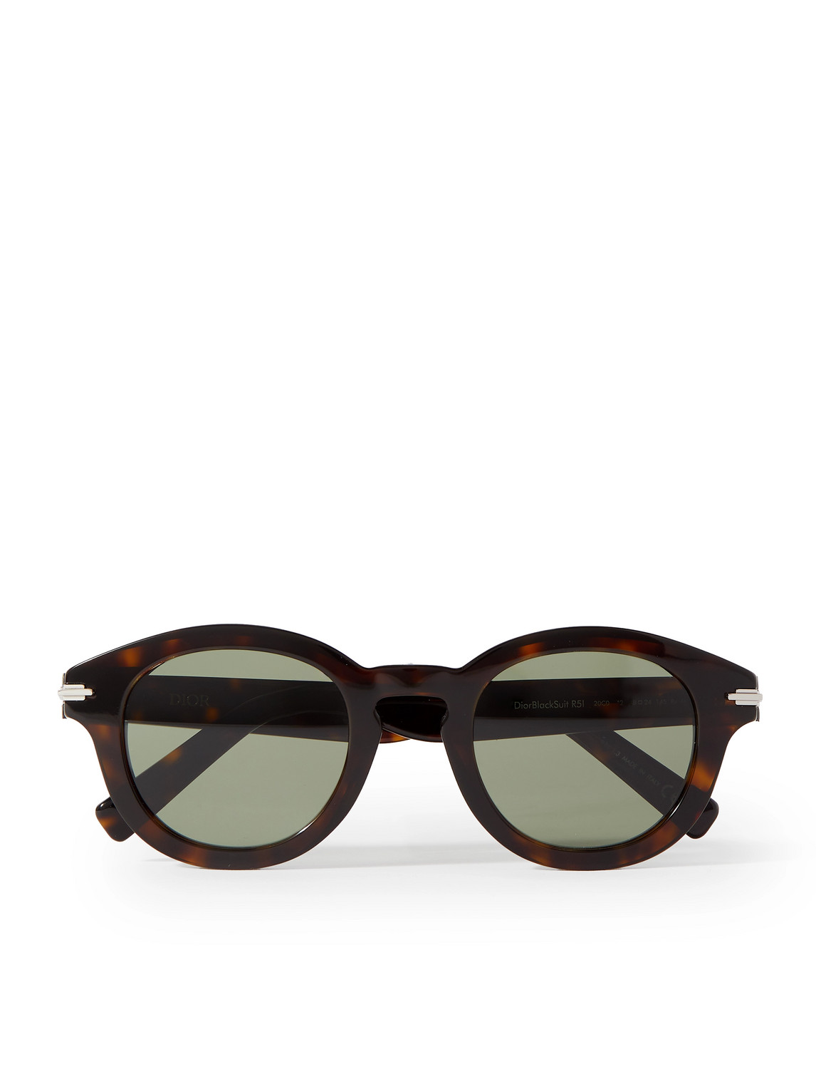 DiorBlackSuit R5I Round-Frame Acetate Sunglasses