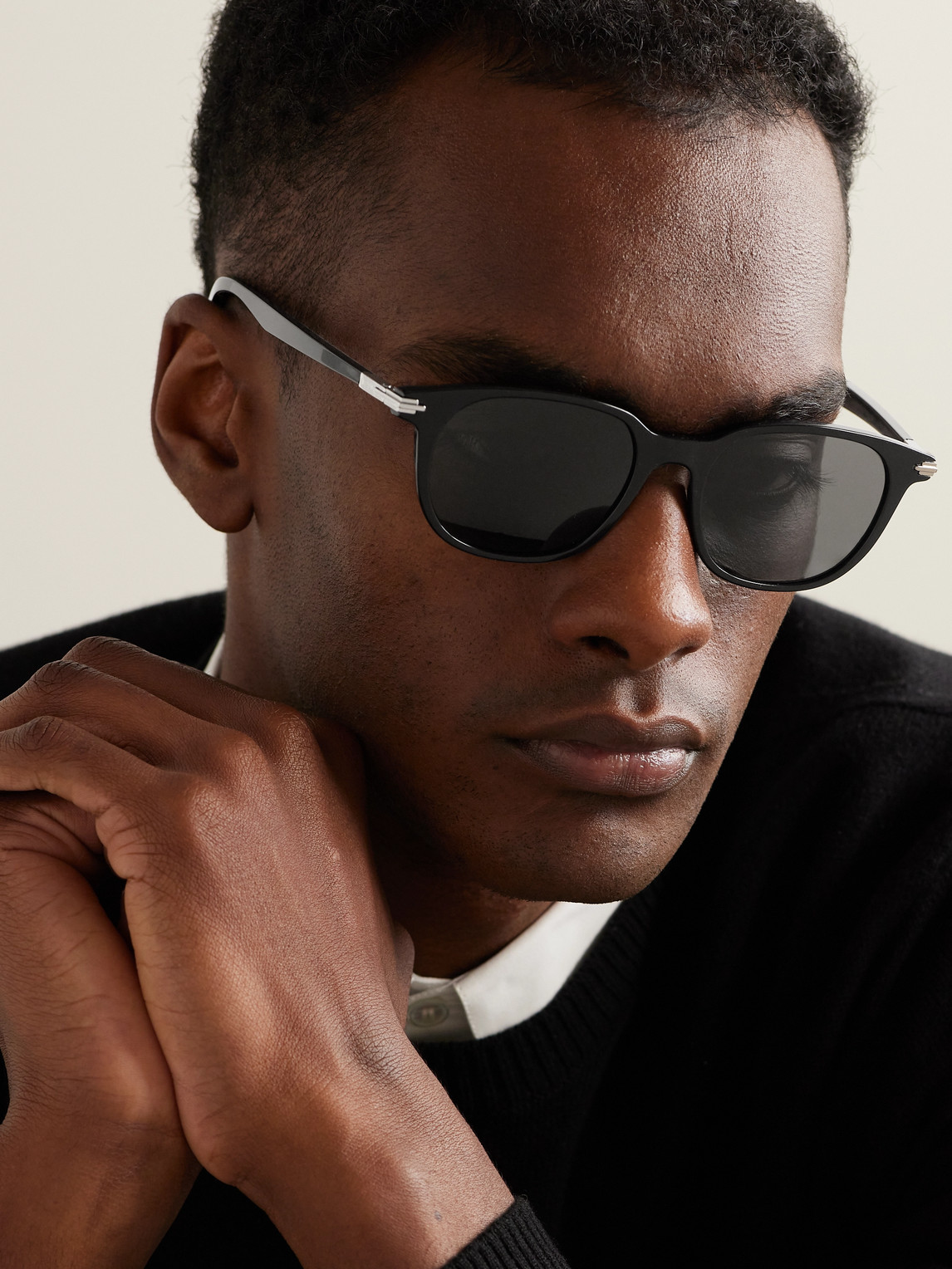 Dior Blacksuit S12i Square-frame Acetate Sunglasses In Black