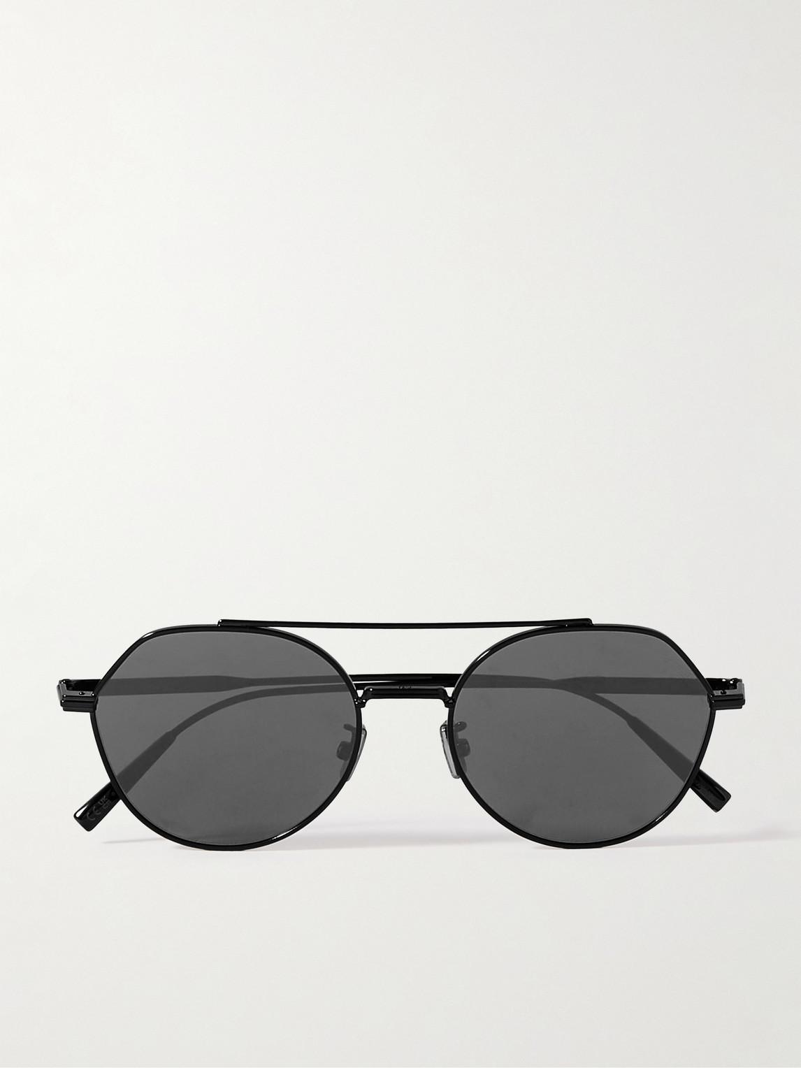 DIOR Eyewear DiorBlackSuit R6U Aviator-Style Metal Sunglasses - Men