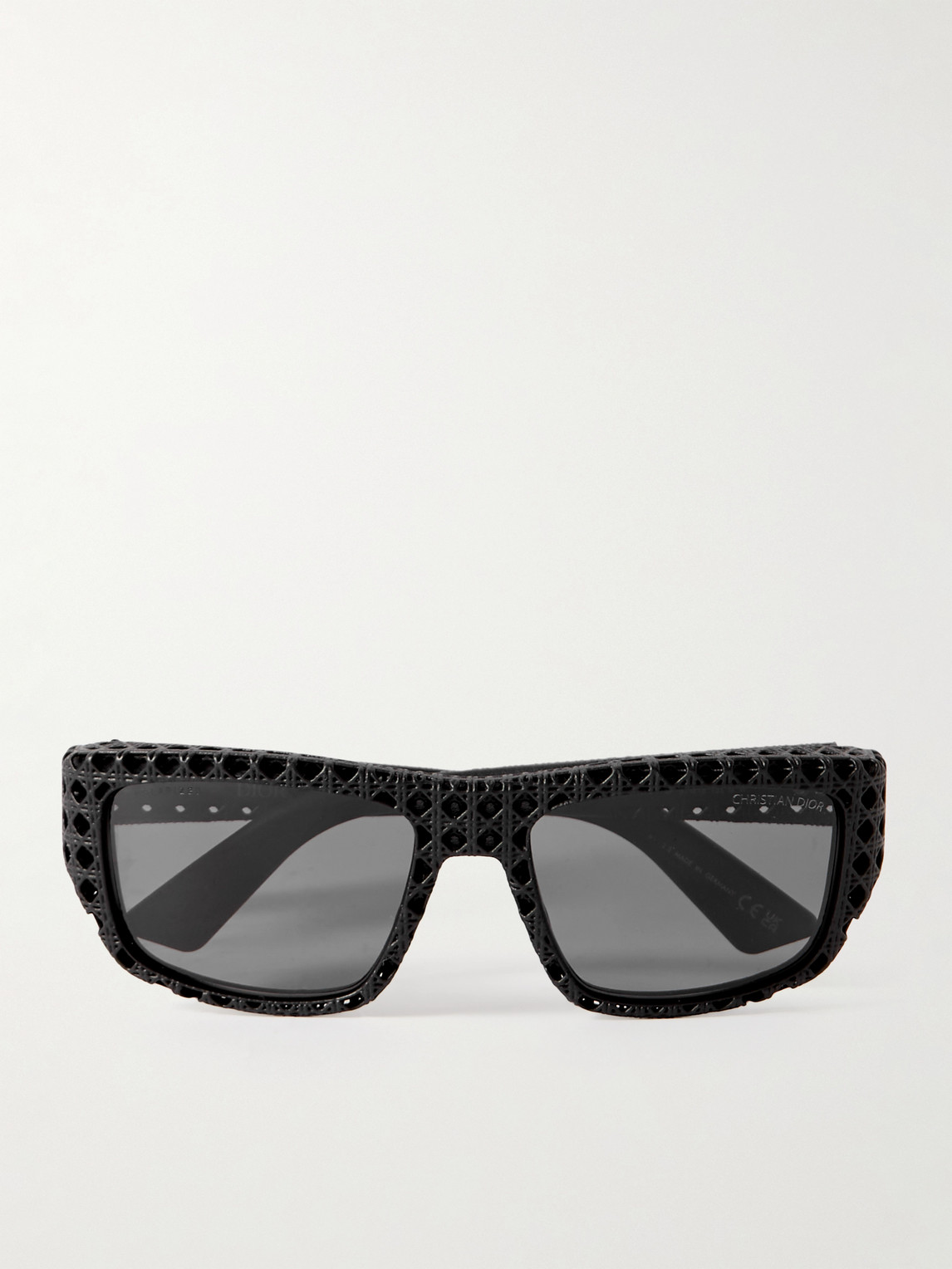 DIOR Eyewear Dior3D S1I Square-Frame Textured-Acetate Sunglasses - Men