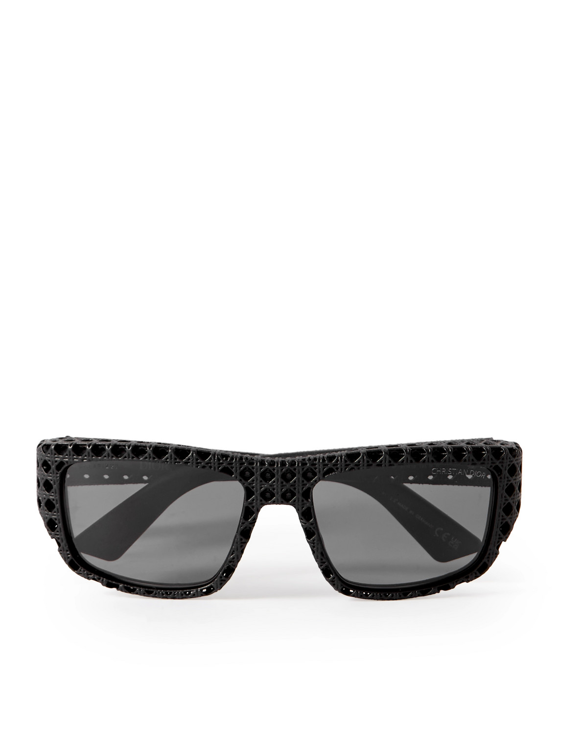 Dior 3d S1i Square-frame Textured-acetate Sunglasses In Black