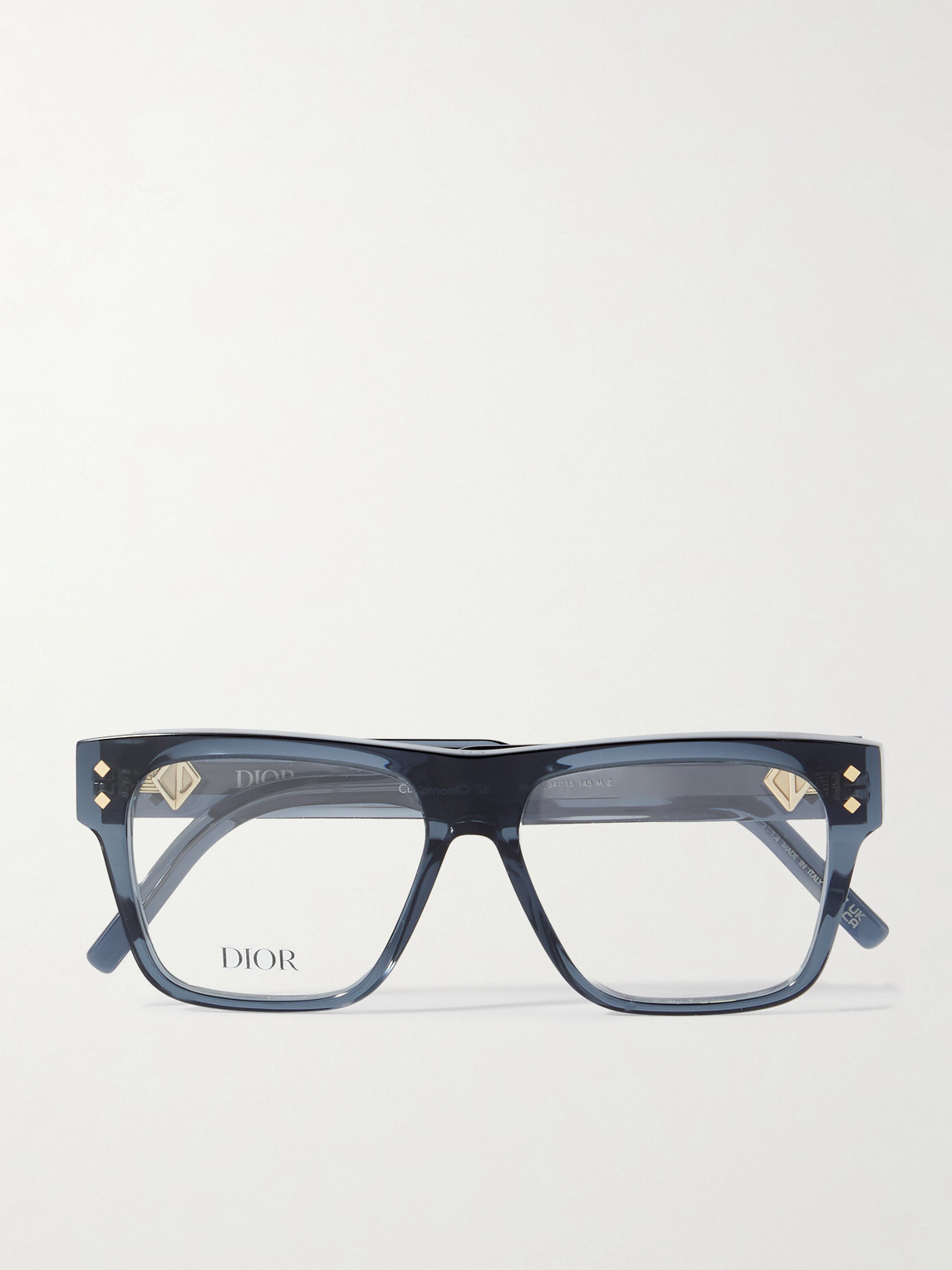 Dior Cd Diamond S6i Square-frame Acetate Optical Glasses In Blue