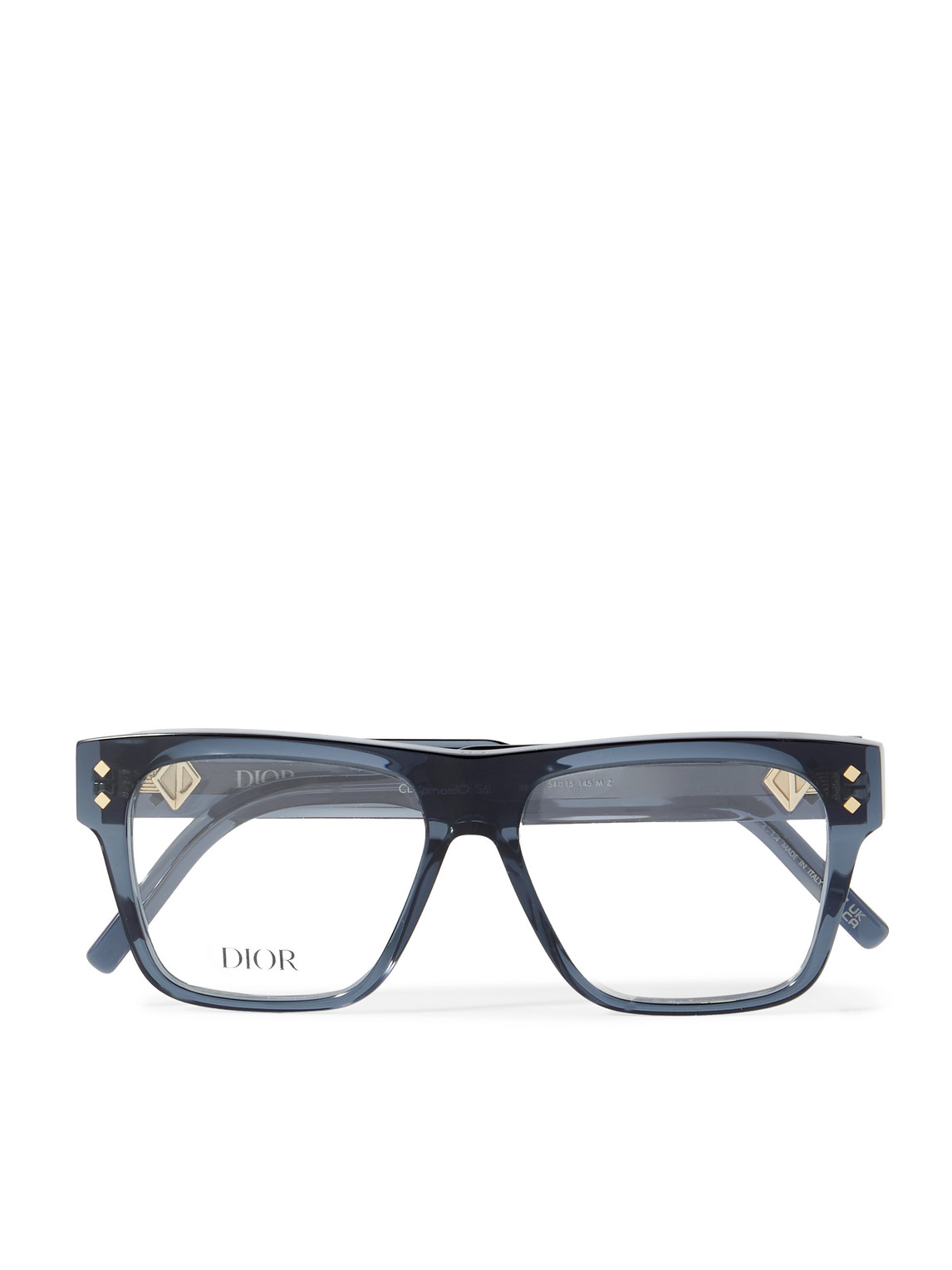 Dior Cd Diamond S6i Square-frame Acetate Optical Glasses In Blue