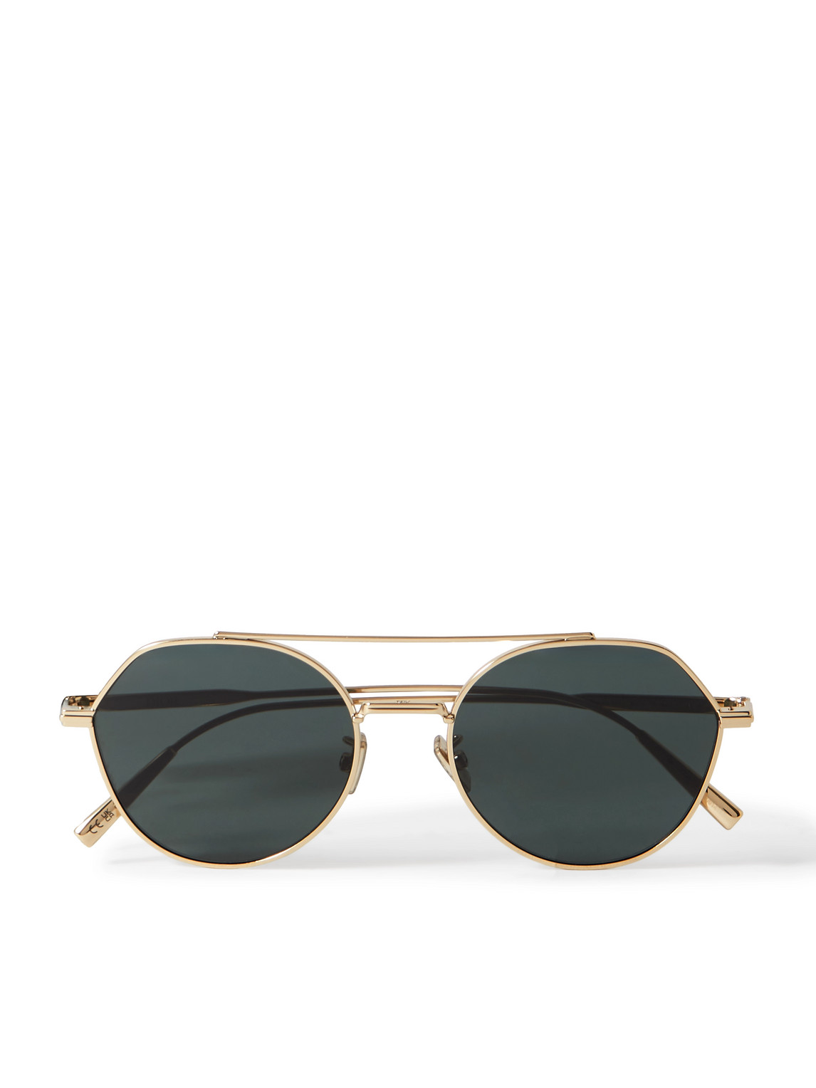 Dior Blacksuit R6u Aviator-style Gold-tone Sunglasses