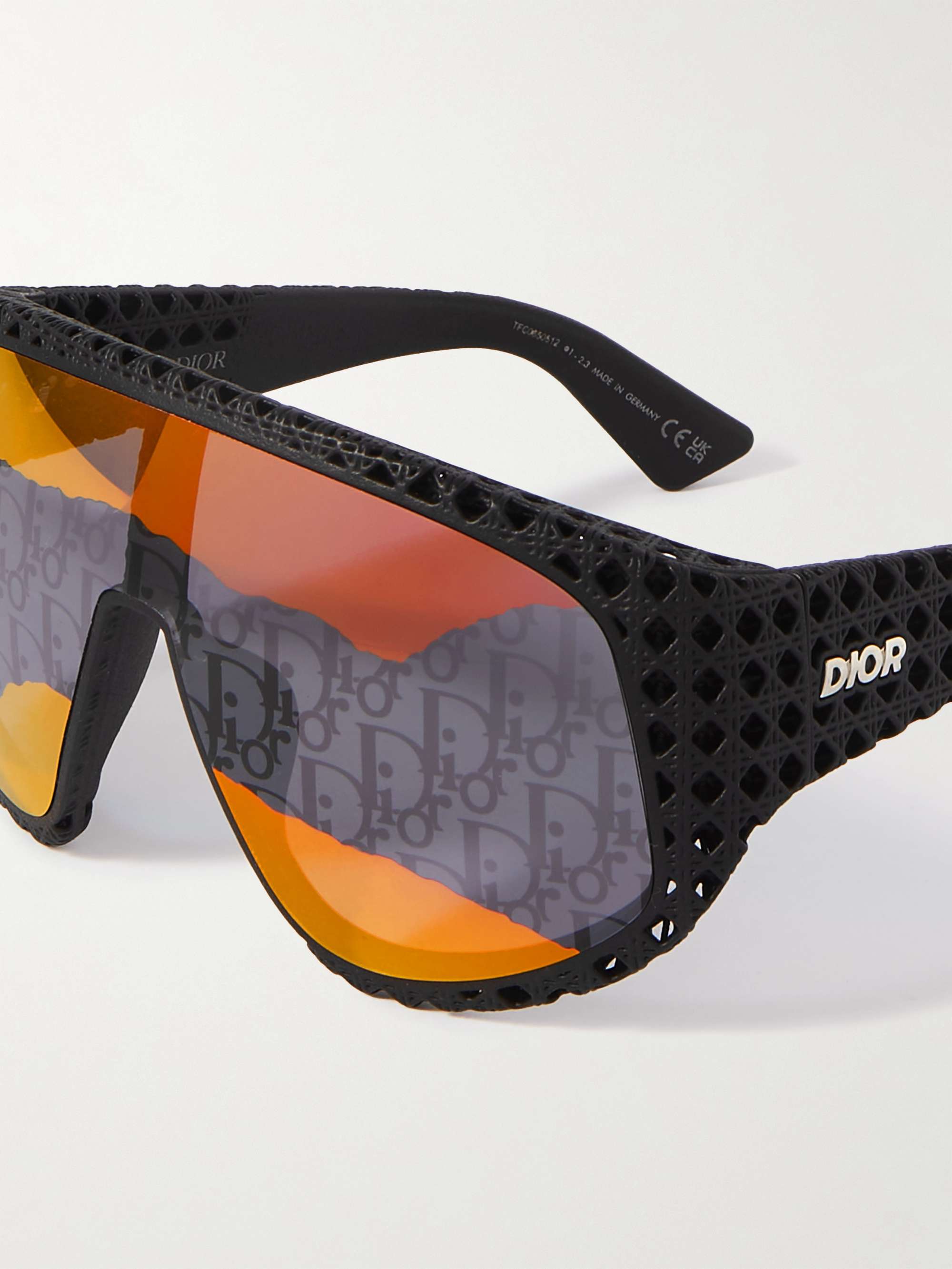 DIOR EYEWEAR Dior3D M1U Round Frame Textured Acetate Sunglasses for Men MR PORTER