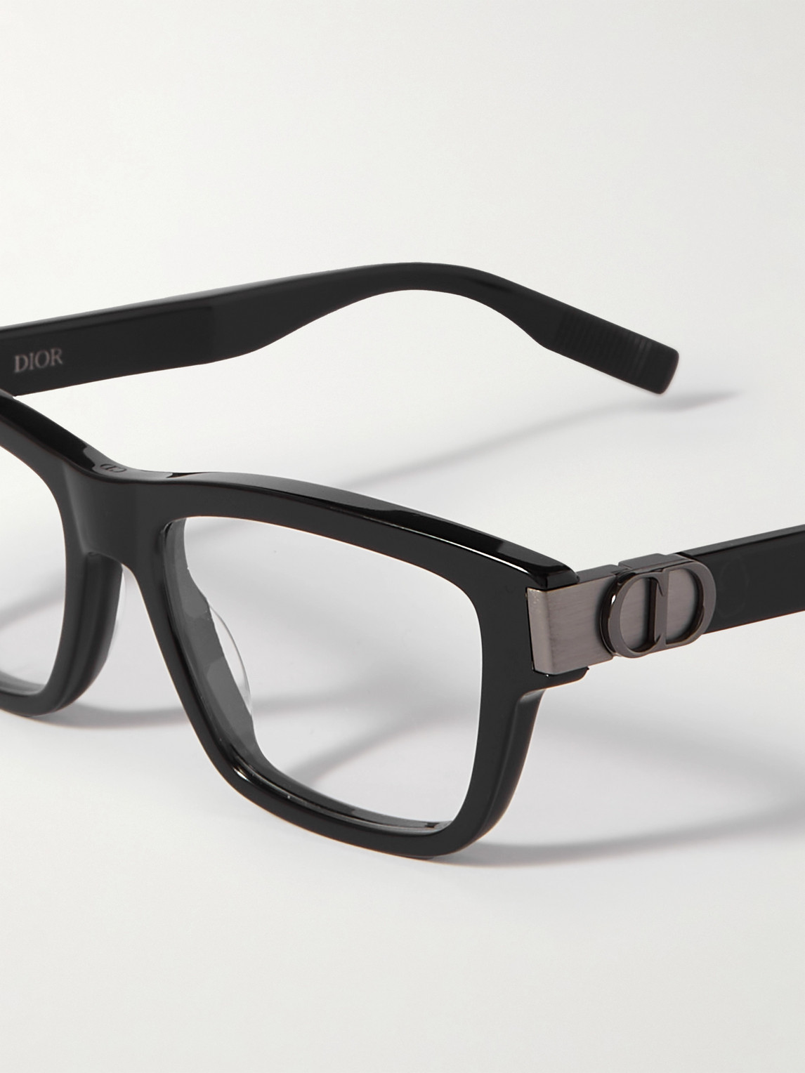 Shop Dior Cdicono S1i Square-frame Acetate Optical Glasses In Black