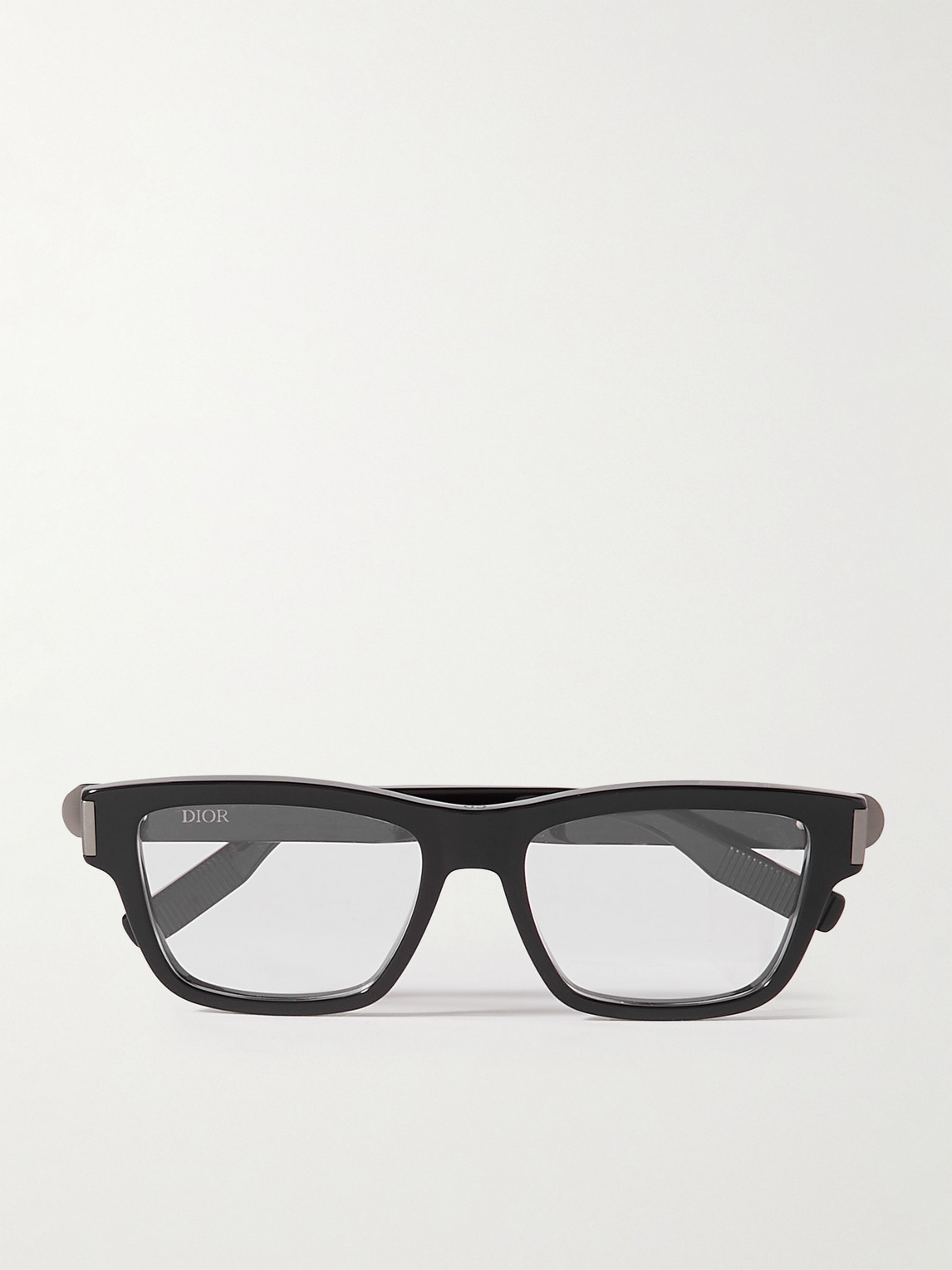 Dior Cdicono S1i Square-frame Acetate Optical Glasses In Black