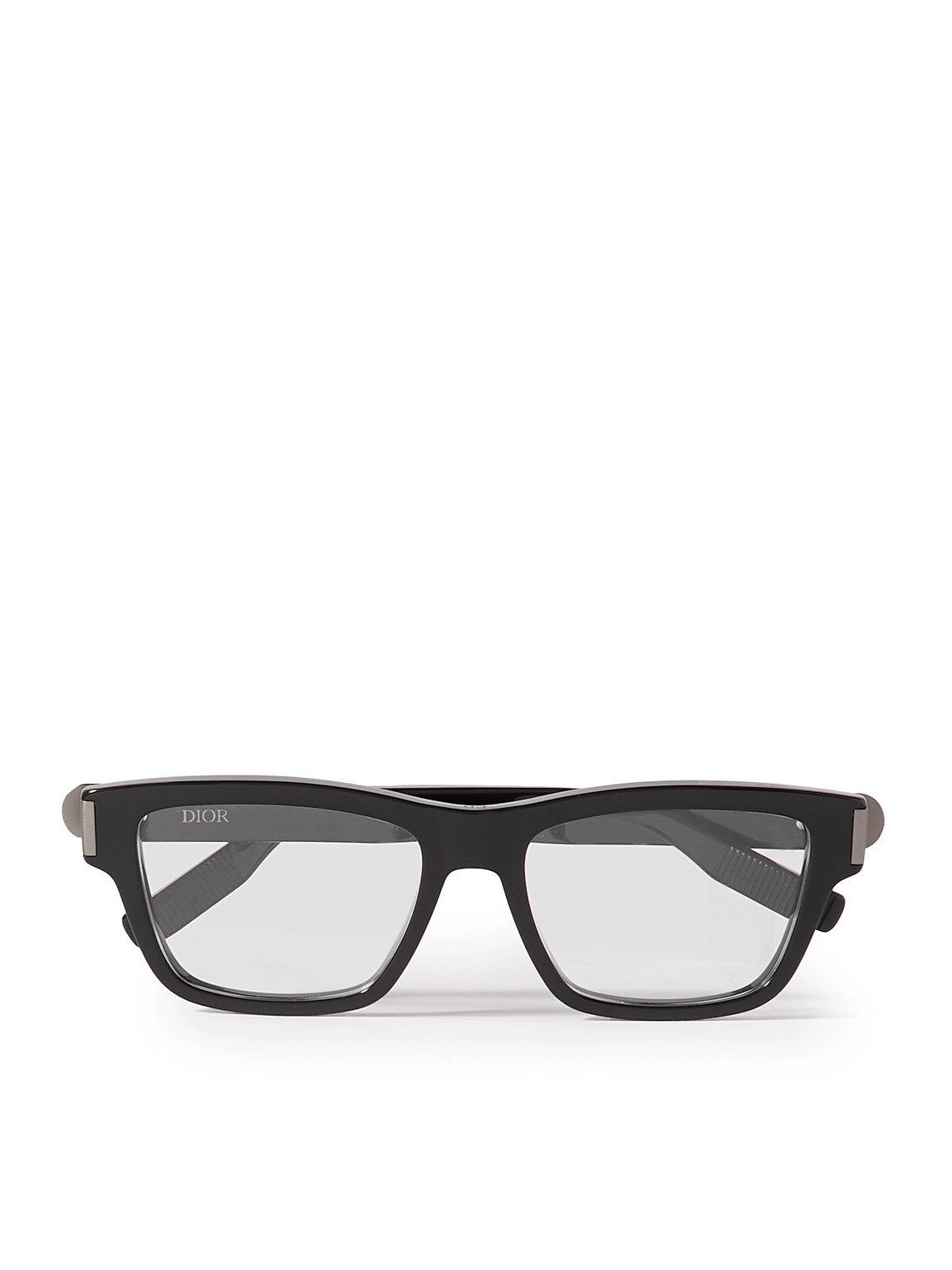 Dior Cdicono S1i Square-frame Acetate Optical Glasses In Black