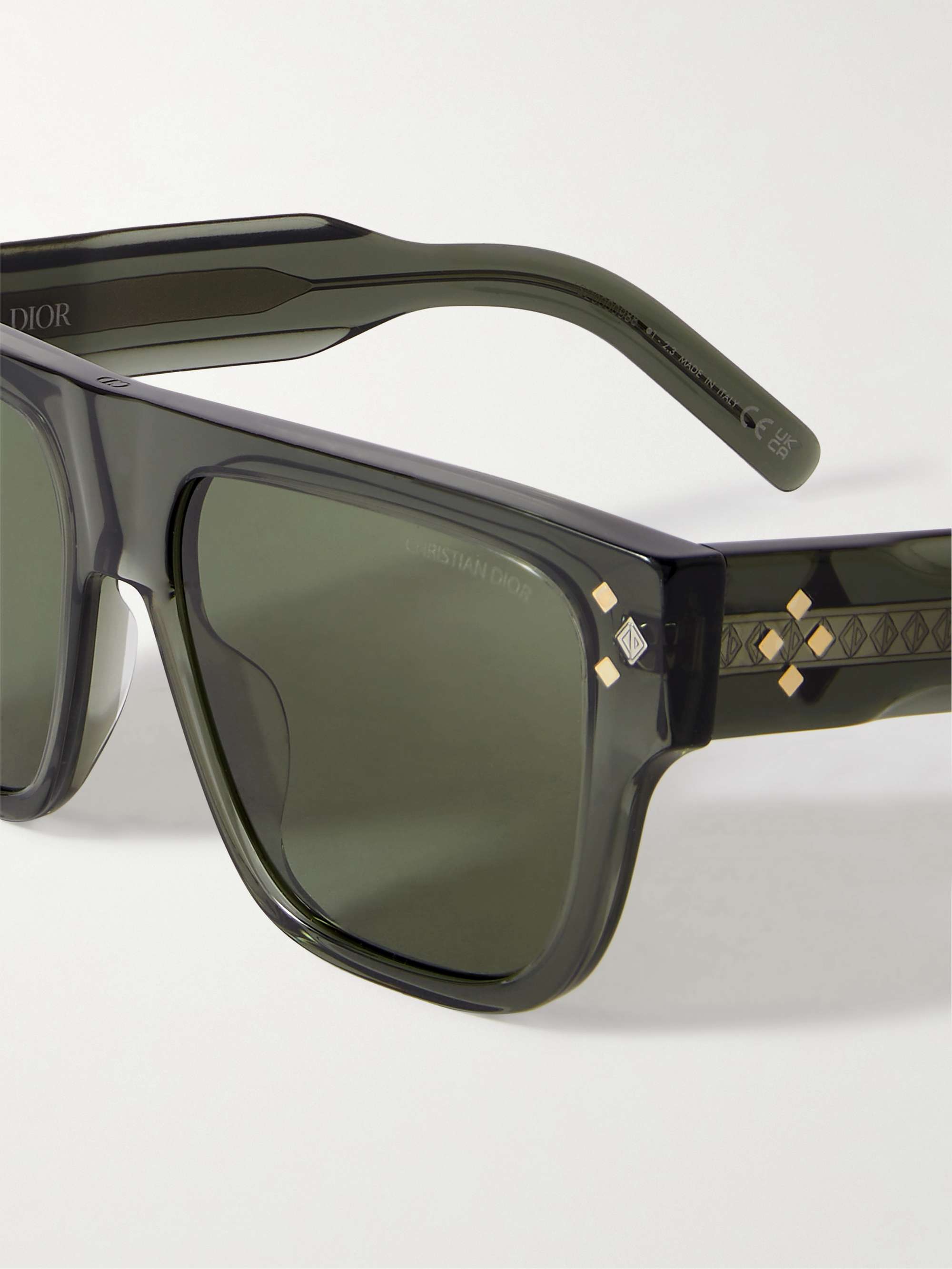DIOR EYEWEAR CDDiamond S6I D-Frame Acetate Sunglasses for Men | MR PORTER