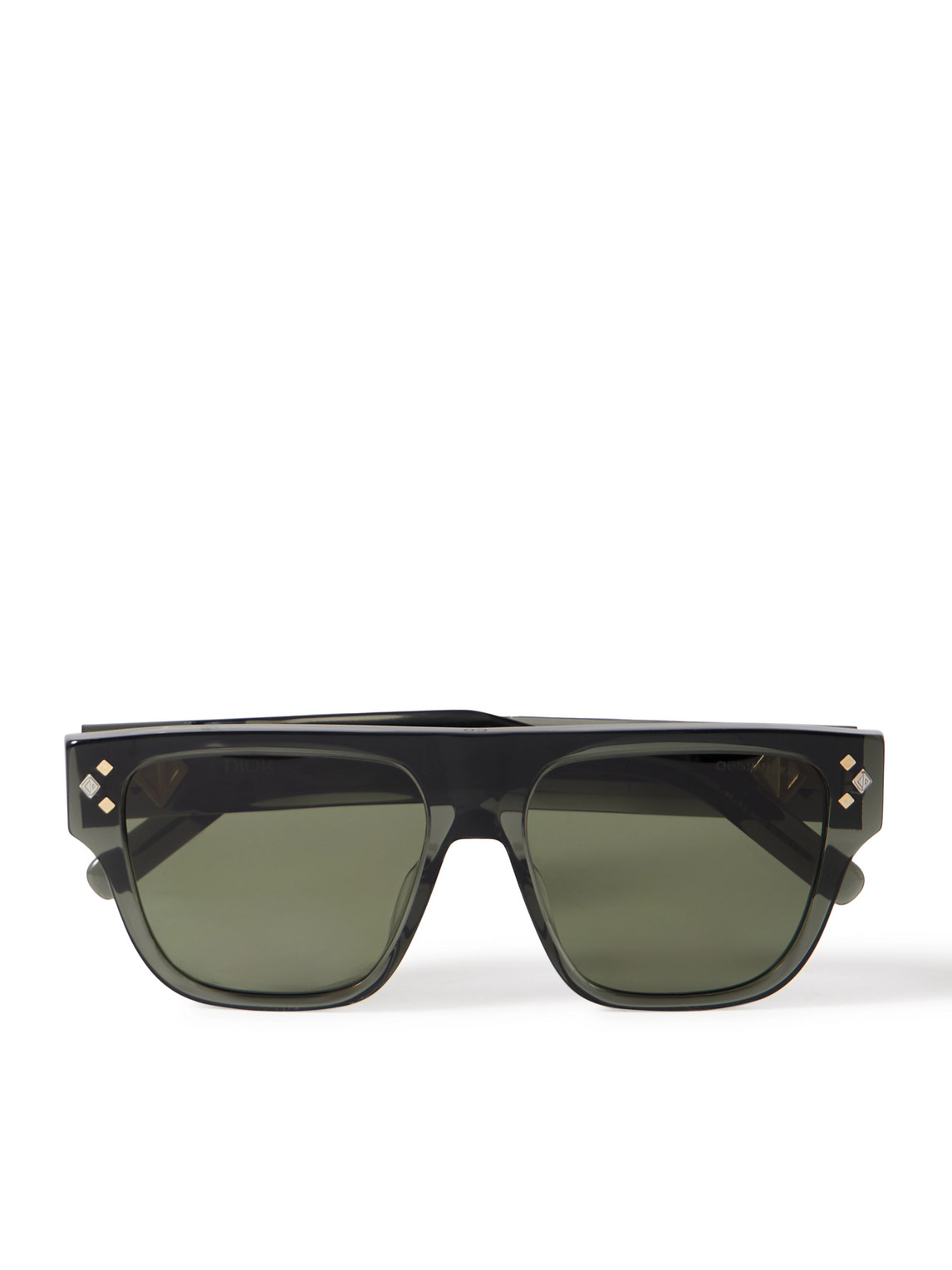 Dior Cddiamond S6i D-frame Acetate Sunglasses In Green