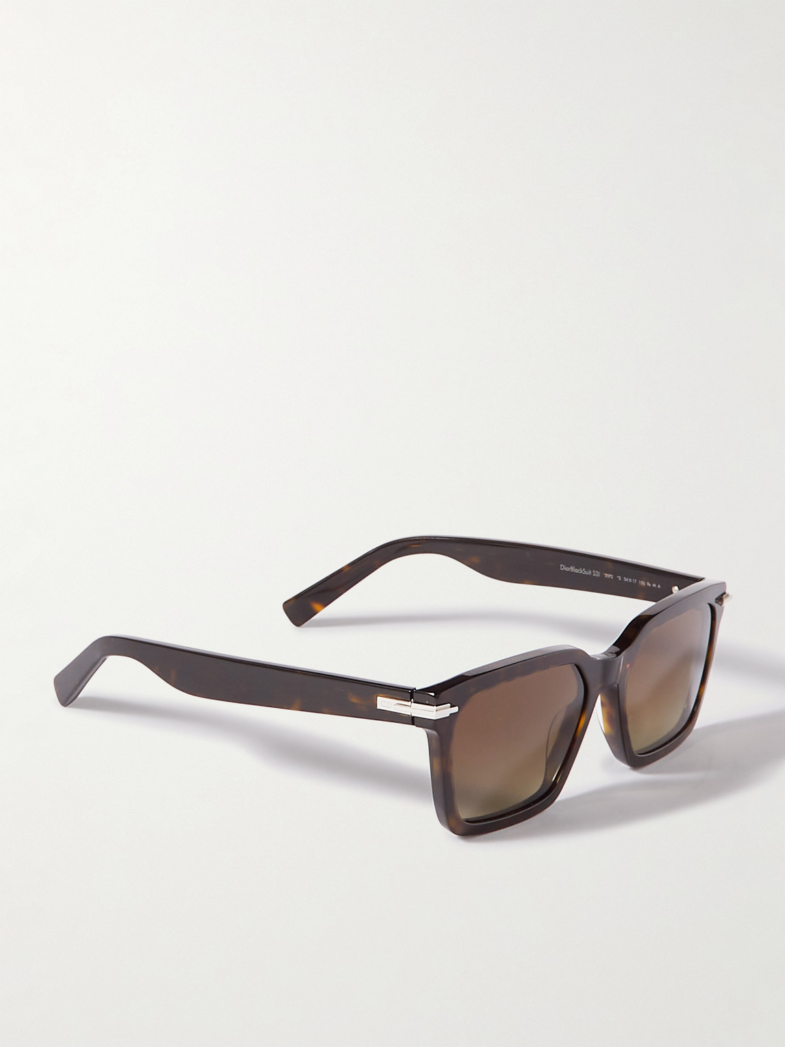 Shop Dior Blacksuit S3i Square-frame Tortoiseshell Acetate Sunglasses