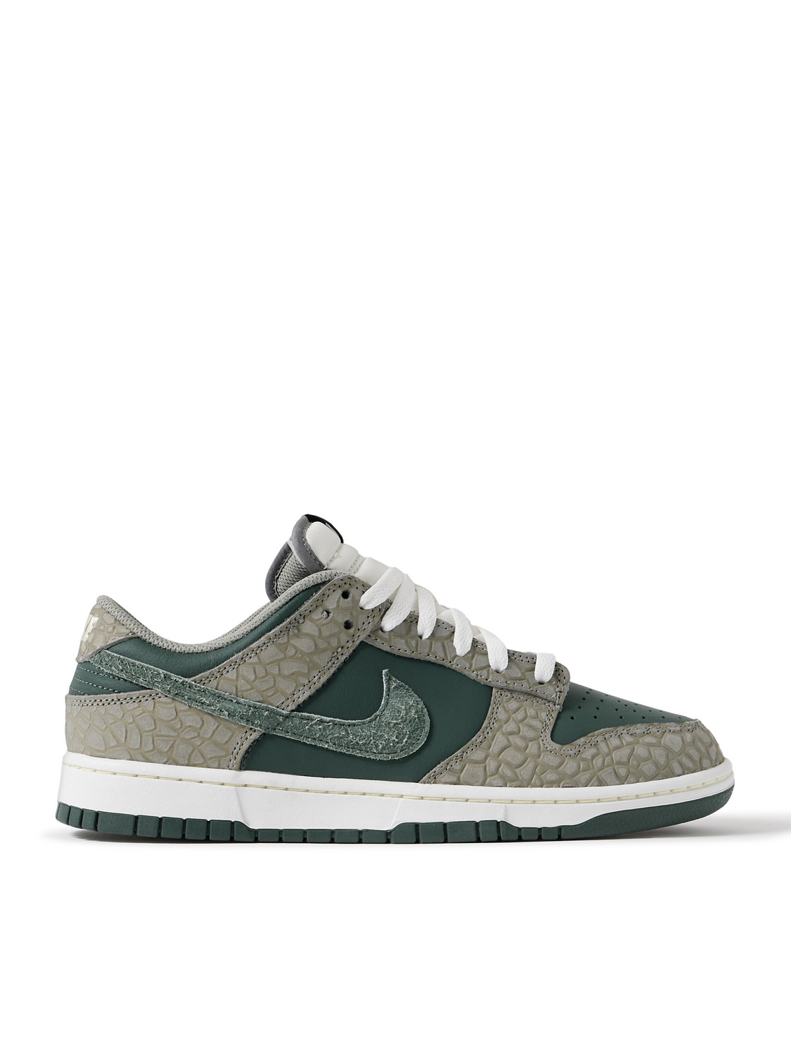 Dunk Low Retro PRM Suede and Mesh-Trimmed Leather Sneakers