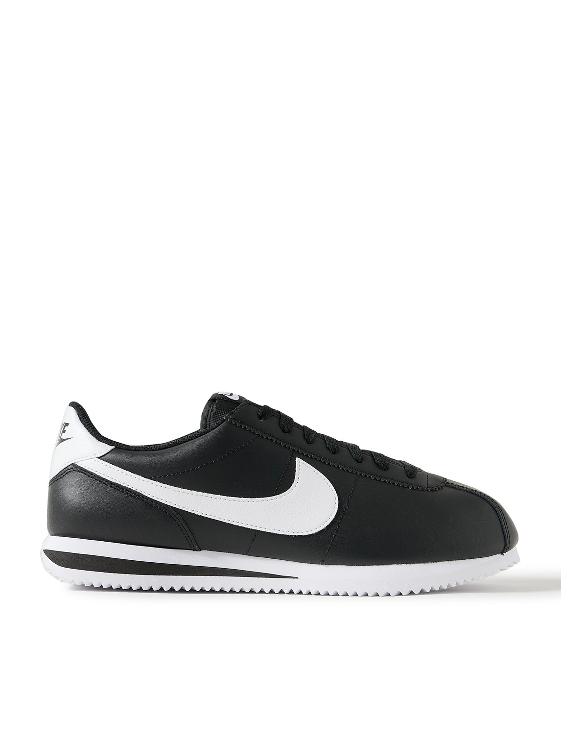 Cortez Mesh-Panelled Leather Sneakers