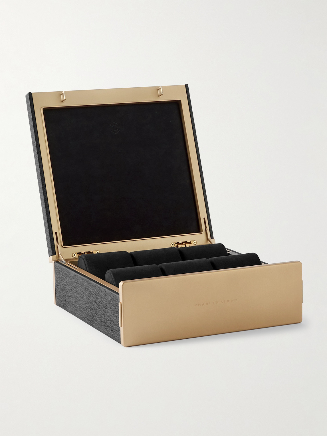 Spence Full-Grain Leather Six-Piece Watch Case