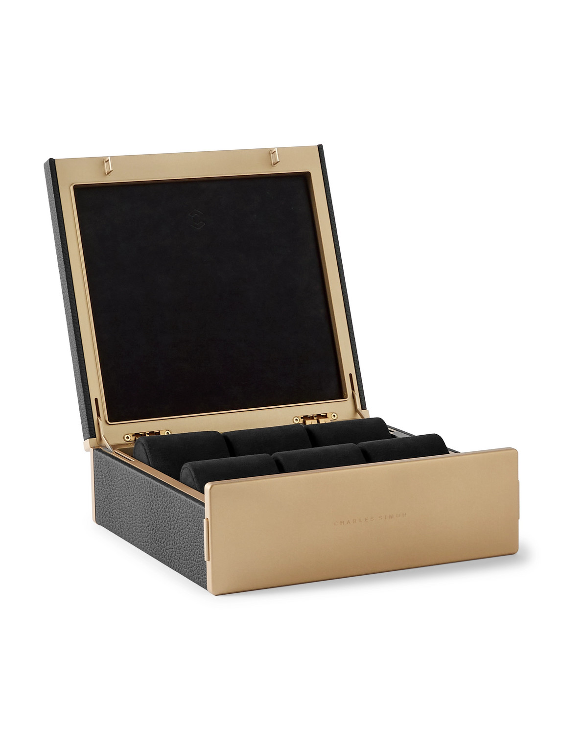 Spence Full-Grain Leather Six-Piece Watch Case