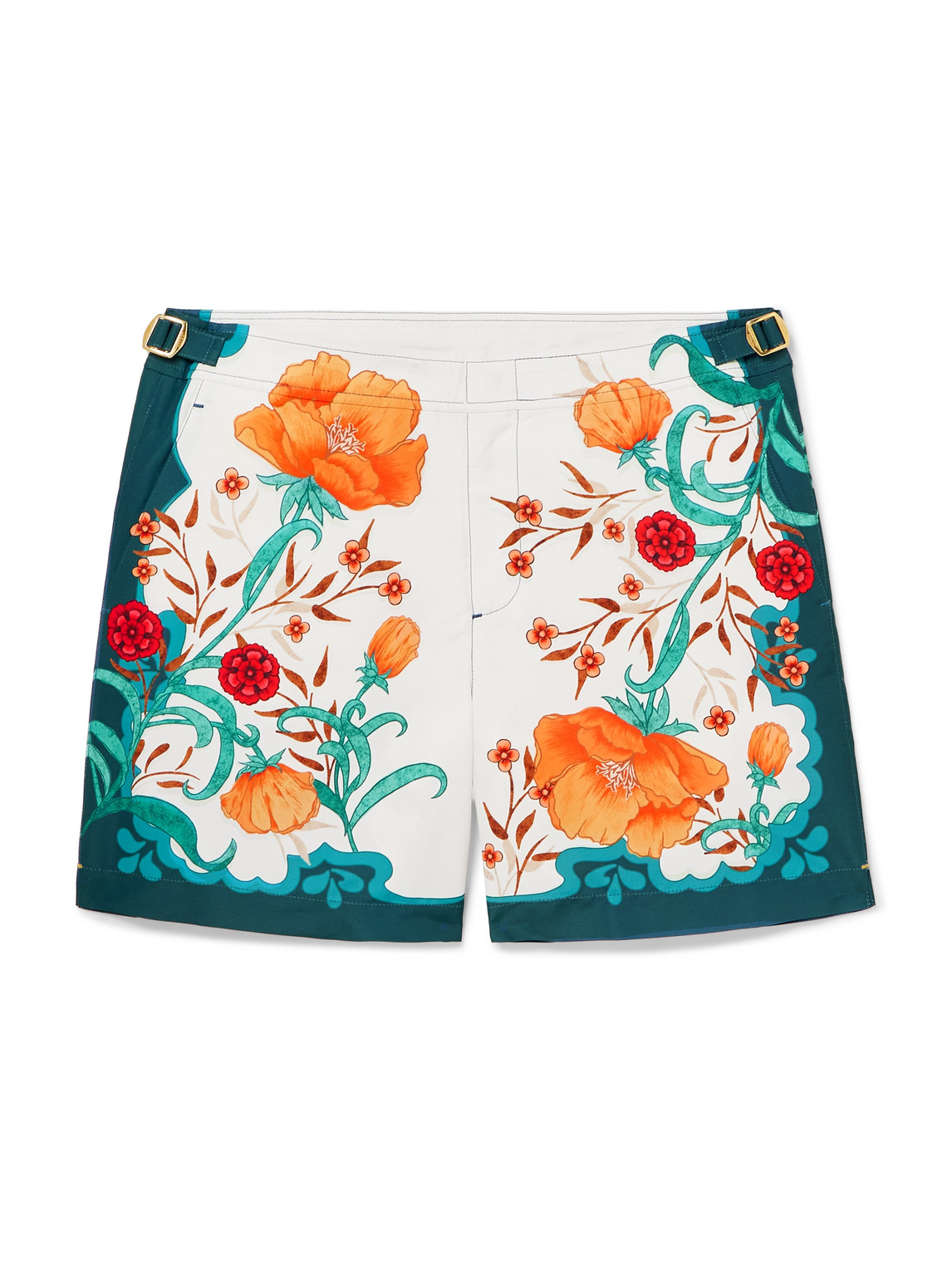 Orlebar Brown La Doublej Bulldog Morpheus Straight-leg Printed Recycled Swim Shorts In Multi