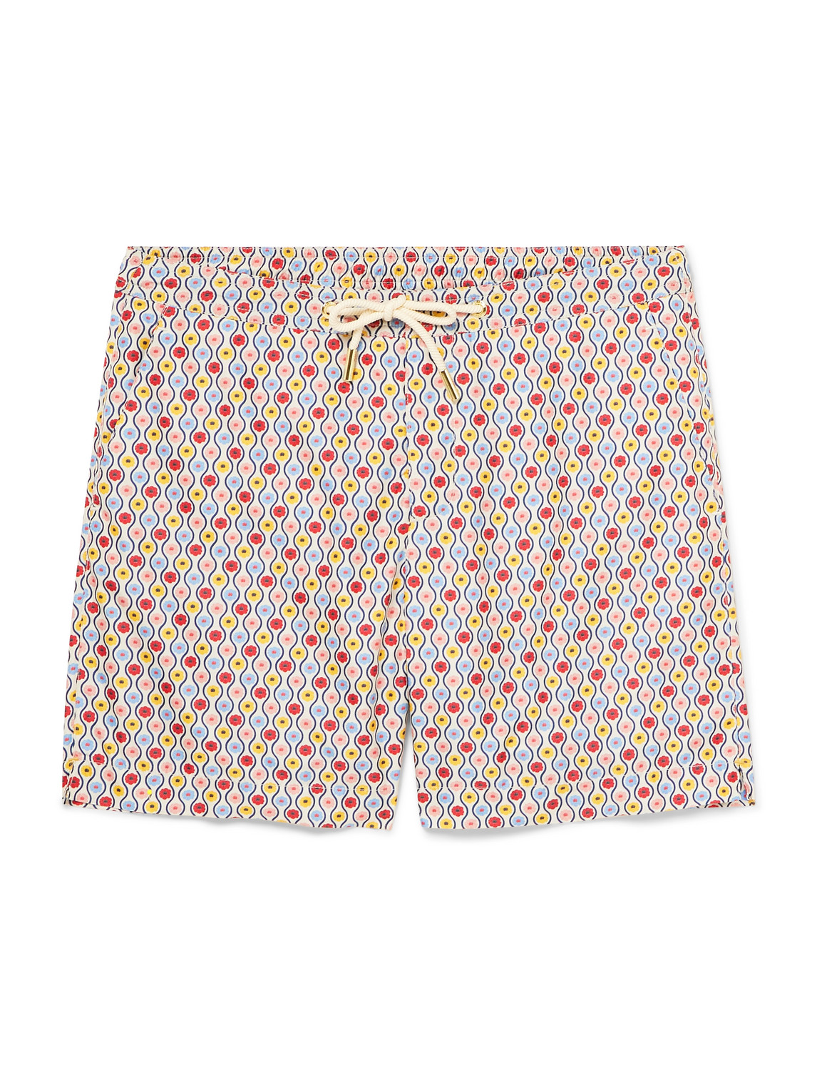 Orlebar Brown La Doublej Bulldog Straight-leg Printed Recycled Swim Shorts In Multi