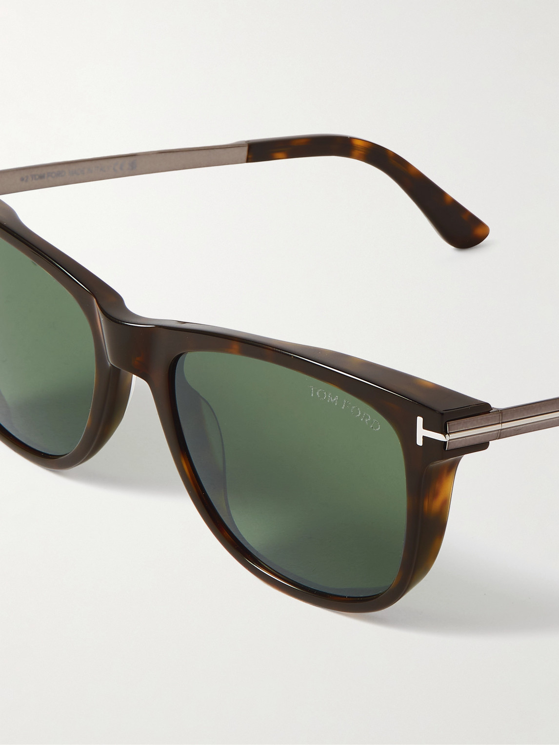 Tom Ford Sinatra D-frame Tortoiseshell Acetate And Silver-tone Sunglasses In Tortoiseshell