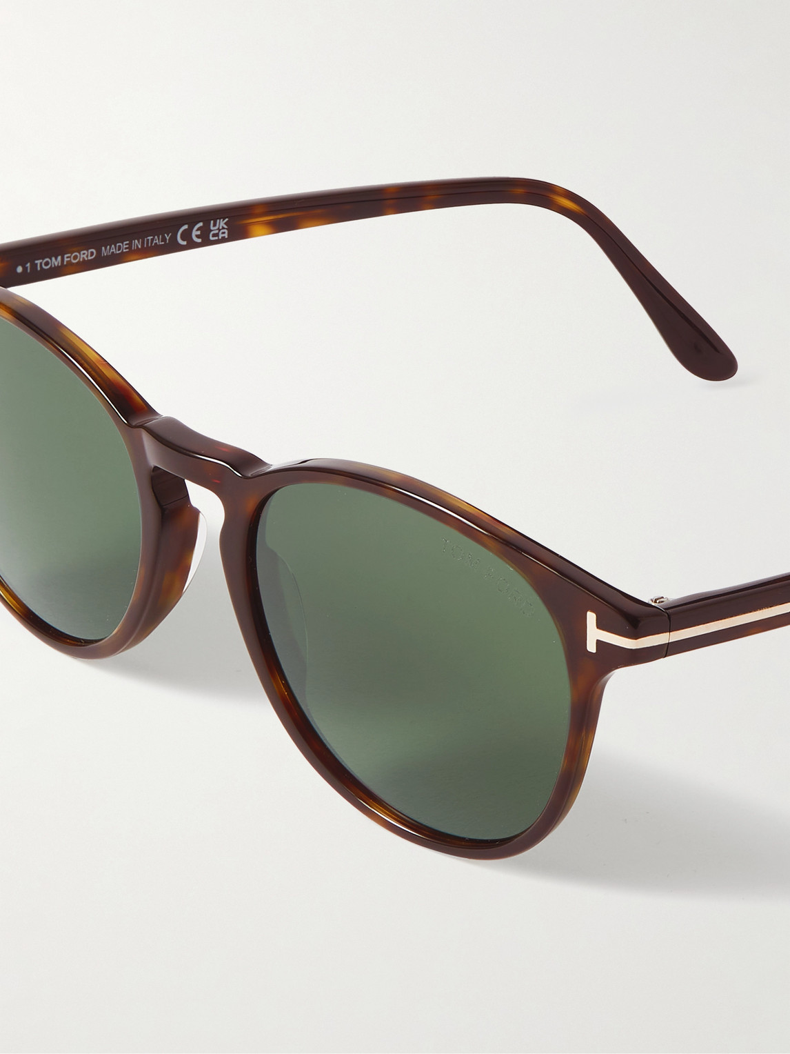 Tom Ford Lewis Round-frame Tortoiseshell Acetate Sunglasses In Tortoiseshell