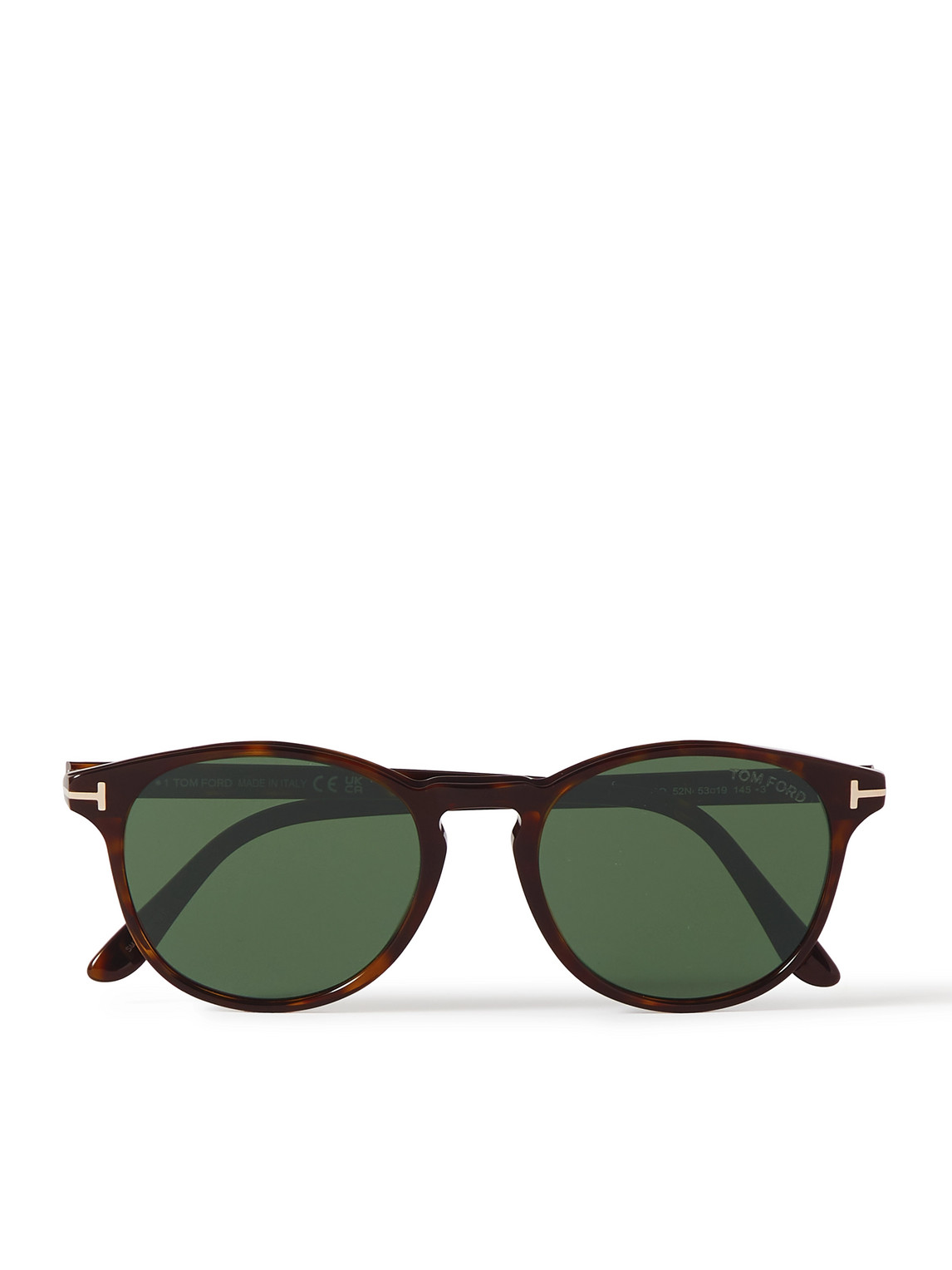 Tom Ford Lewis Round-frame Tortoiseshell Acetate Sunglasses