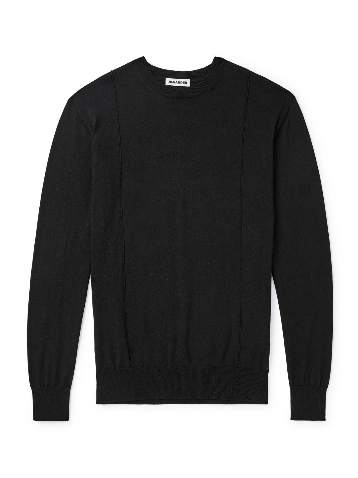 Jil Sander Cotton Sweater In Black