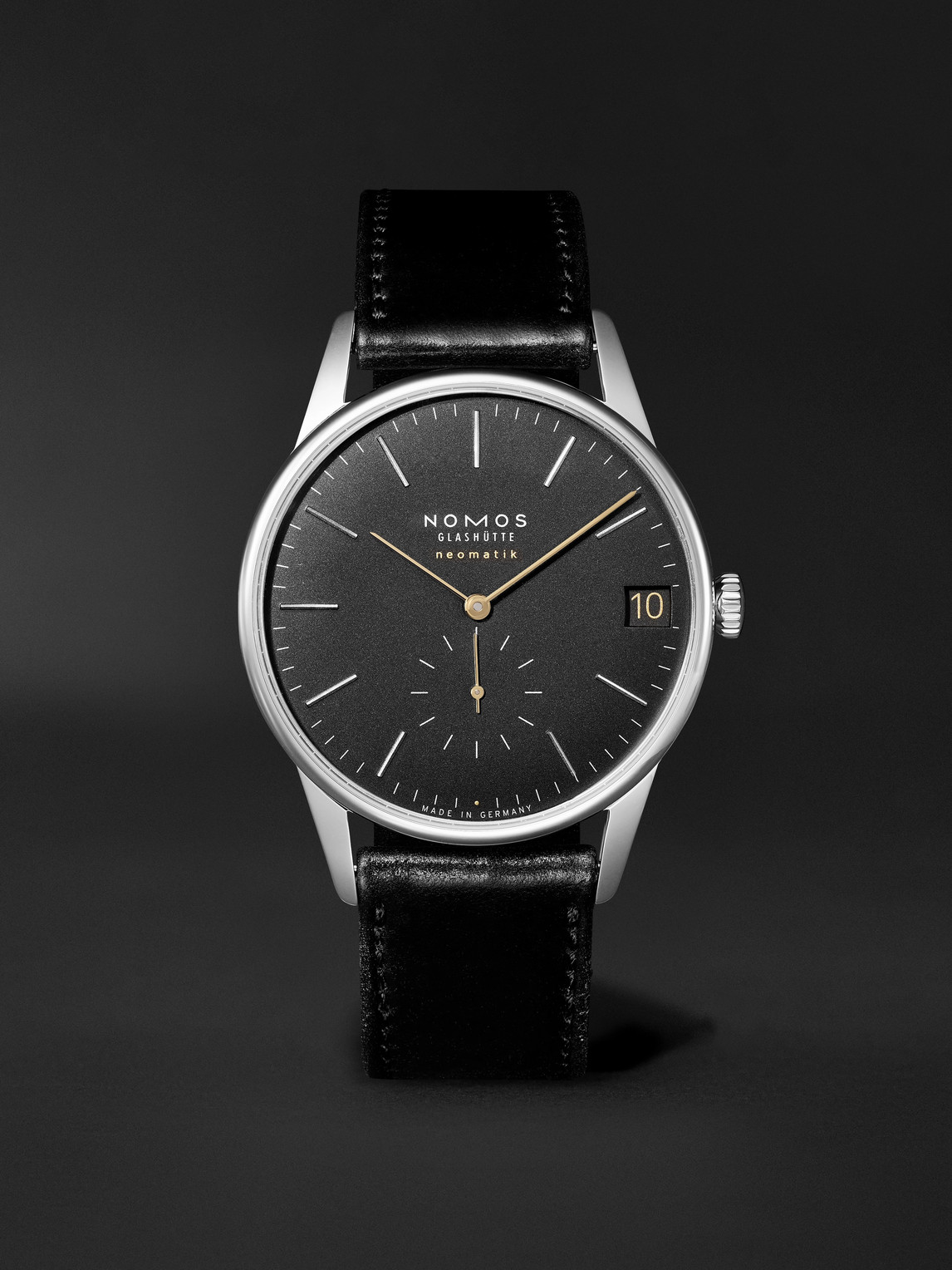 NOMOS Glashütte – Orion Neomatik Automatic 41mm Stainless Steel and Leather Watch, Ref. No. 366