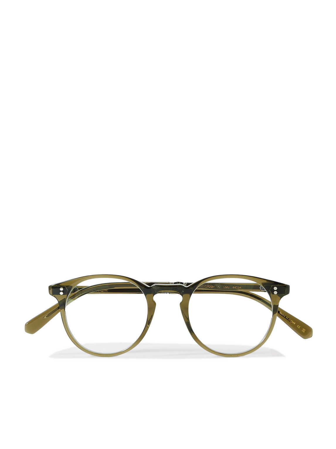 Mr Leight Crosby Round-frame Acetate Optical Lenses In Green