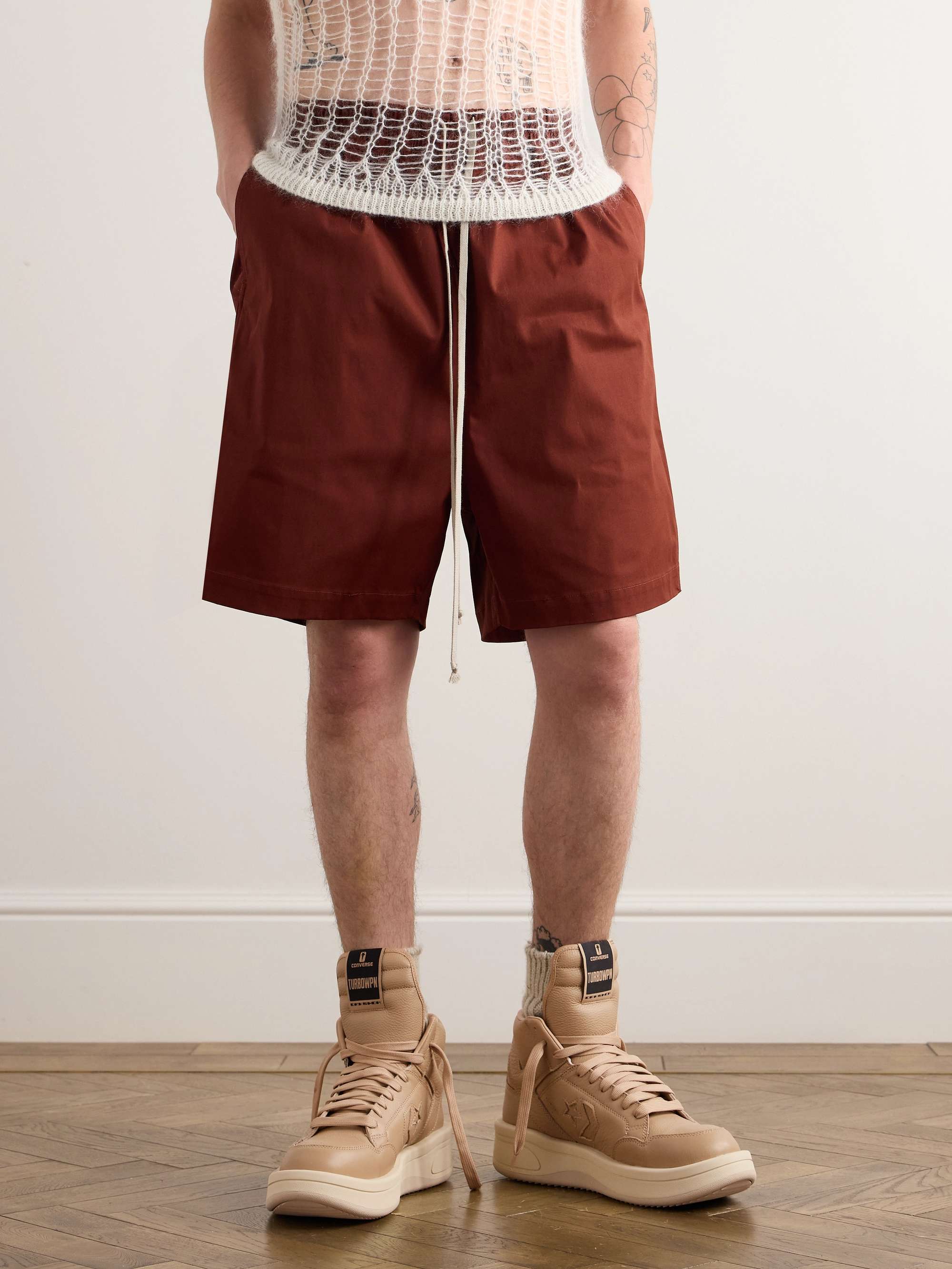 RICK OWENS + Converse TURBOWPN フルグレインレザー ハイカット