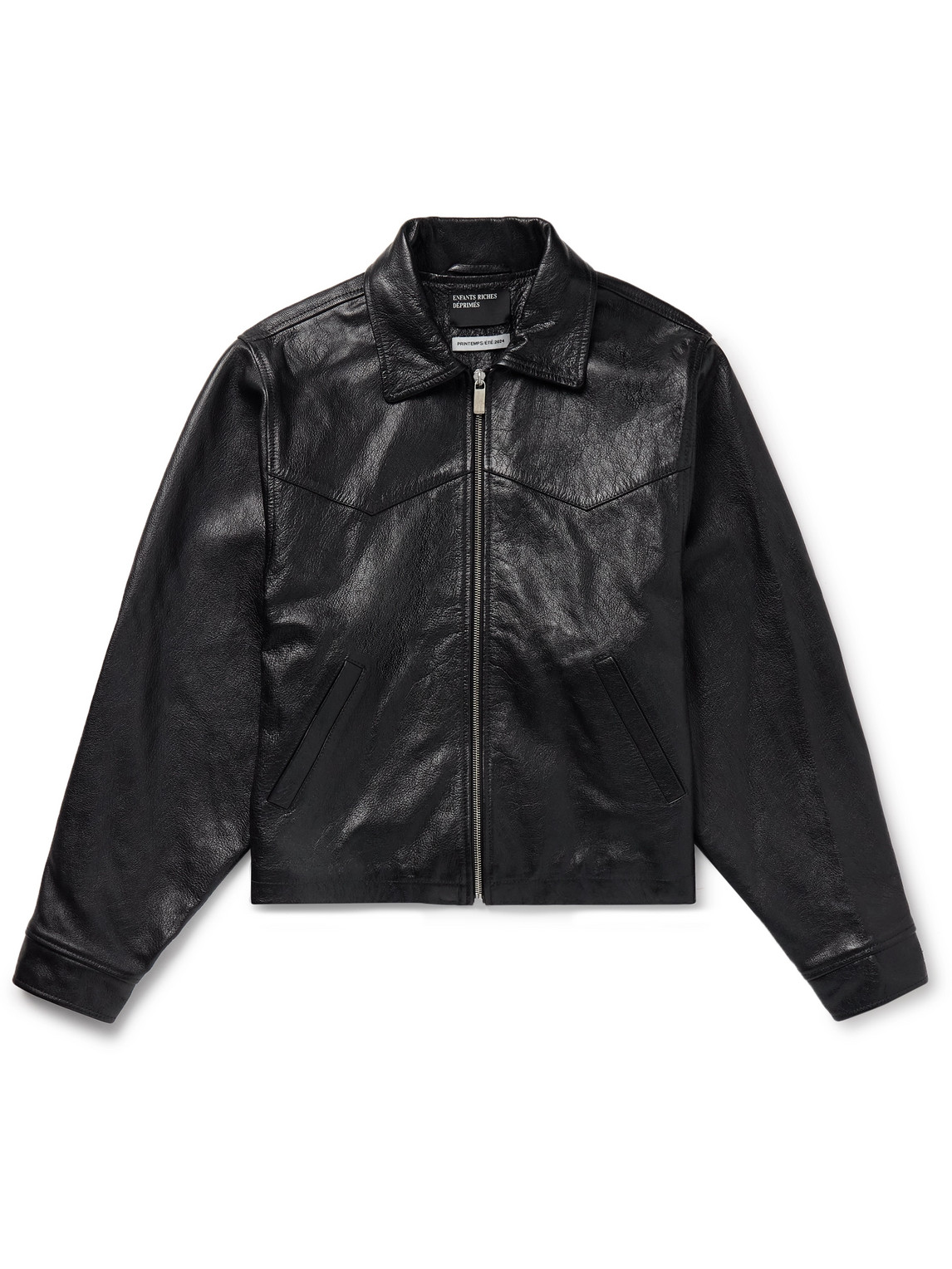 Enfants Riches Deprimes Signature Western Leather Jacket In Black