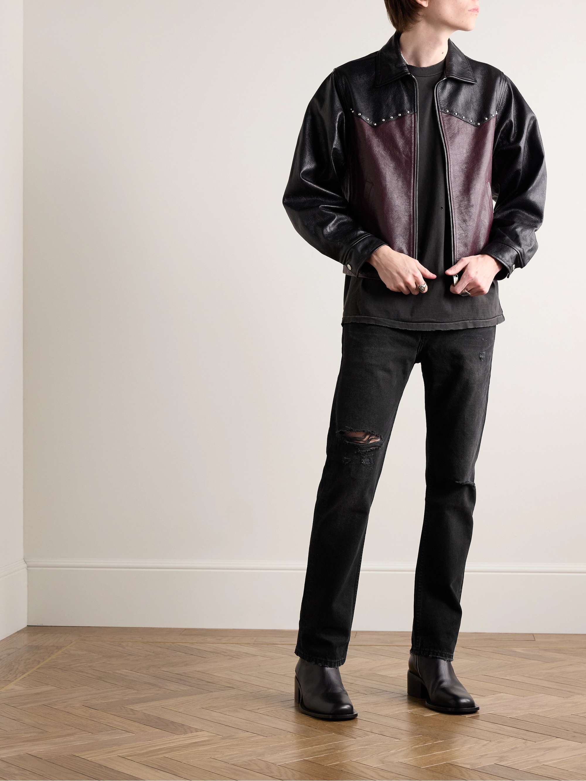 ENFANTS RICHES DÉPRIMÉS Straight-Leg Distressed Jeans for ENFANTS RICHES DÉPRIMÉS Straight-Leg Distressed Jeans for