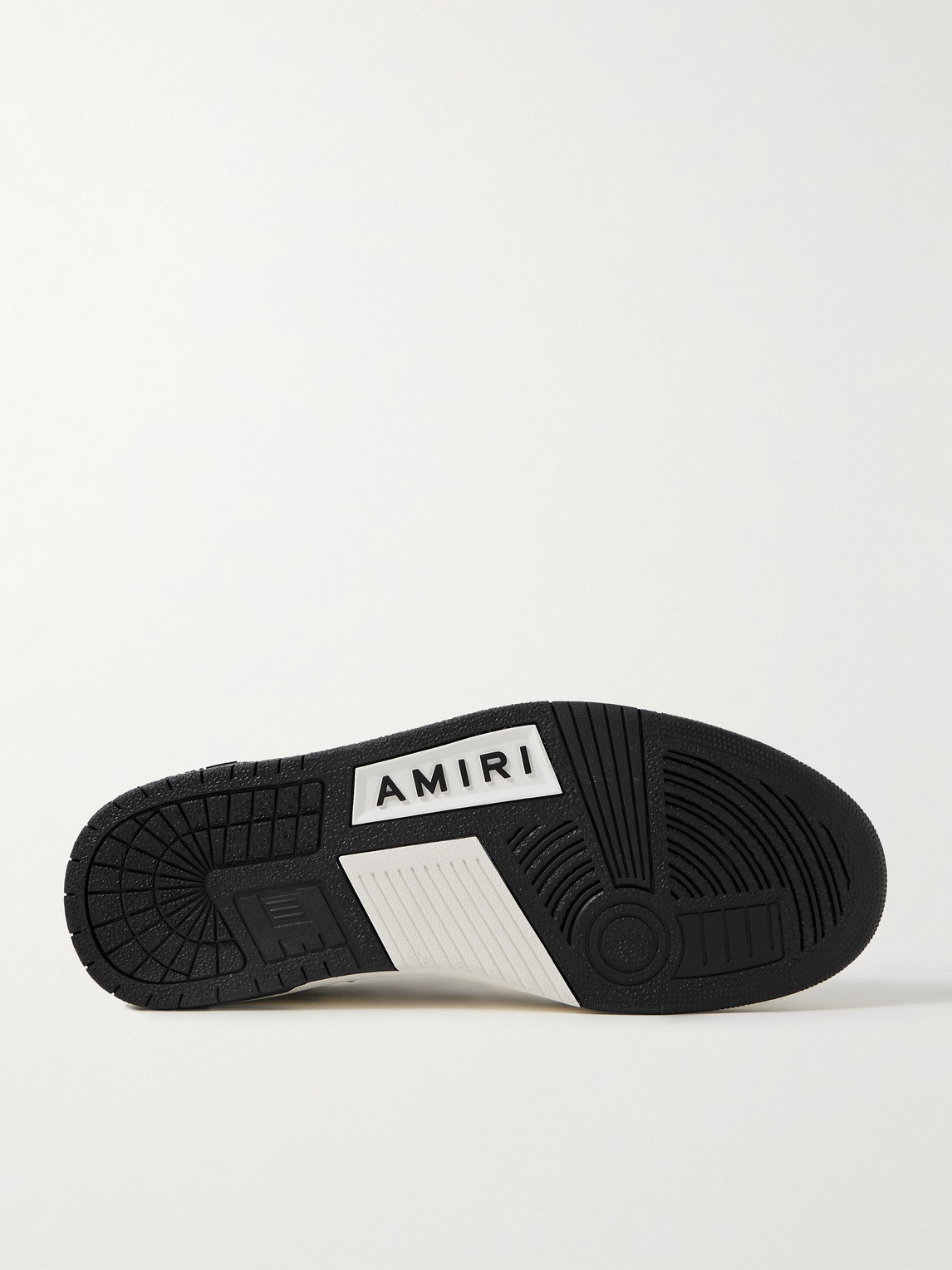 Shop Amiri Stars Low Appliquéd Leather Sneakers In Black