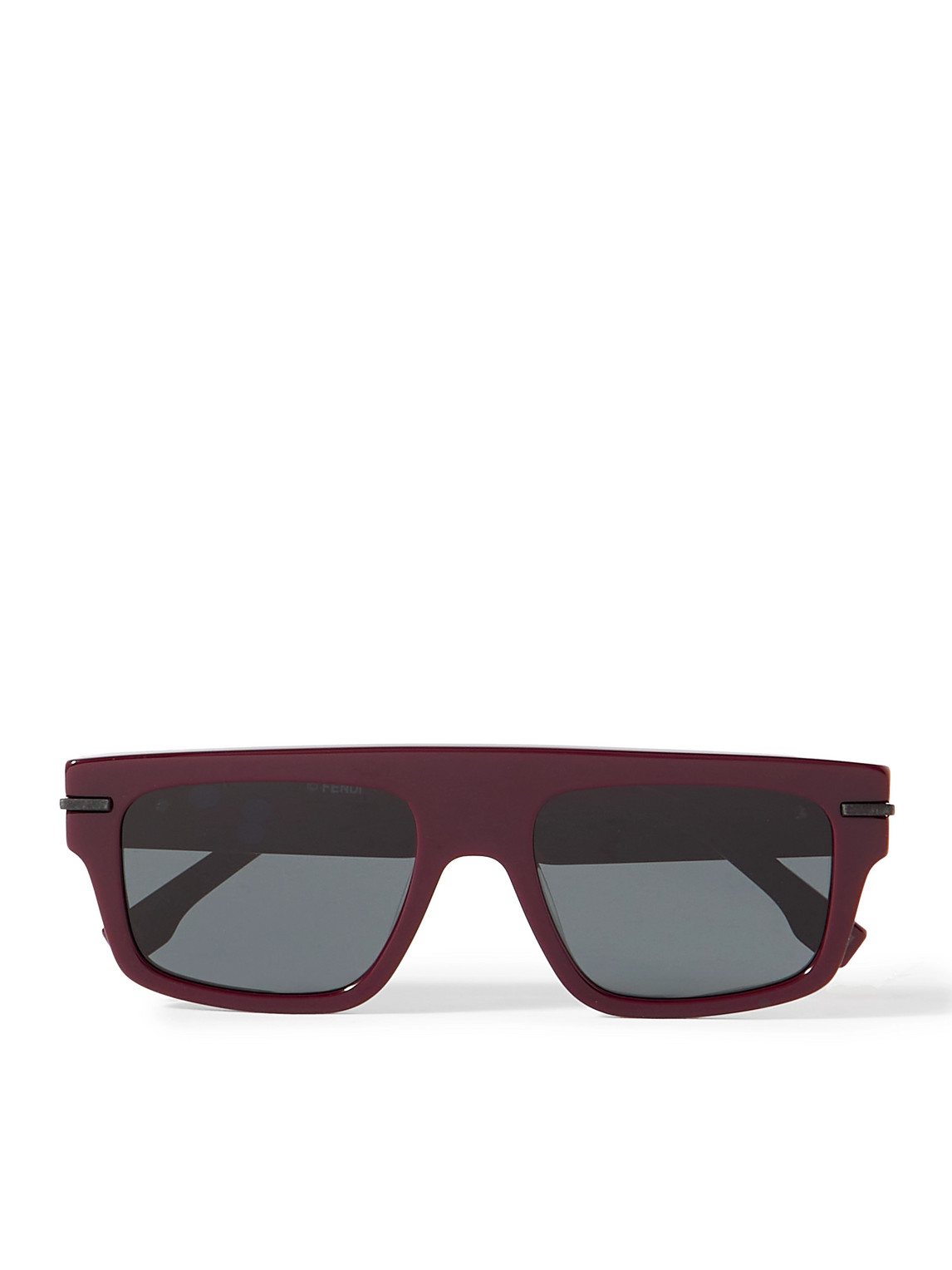 Fendi Graphy D-frame Acetate Sunglasses In Burgundy