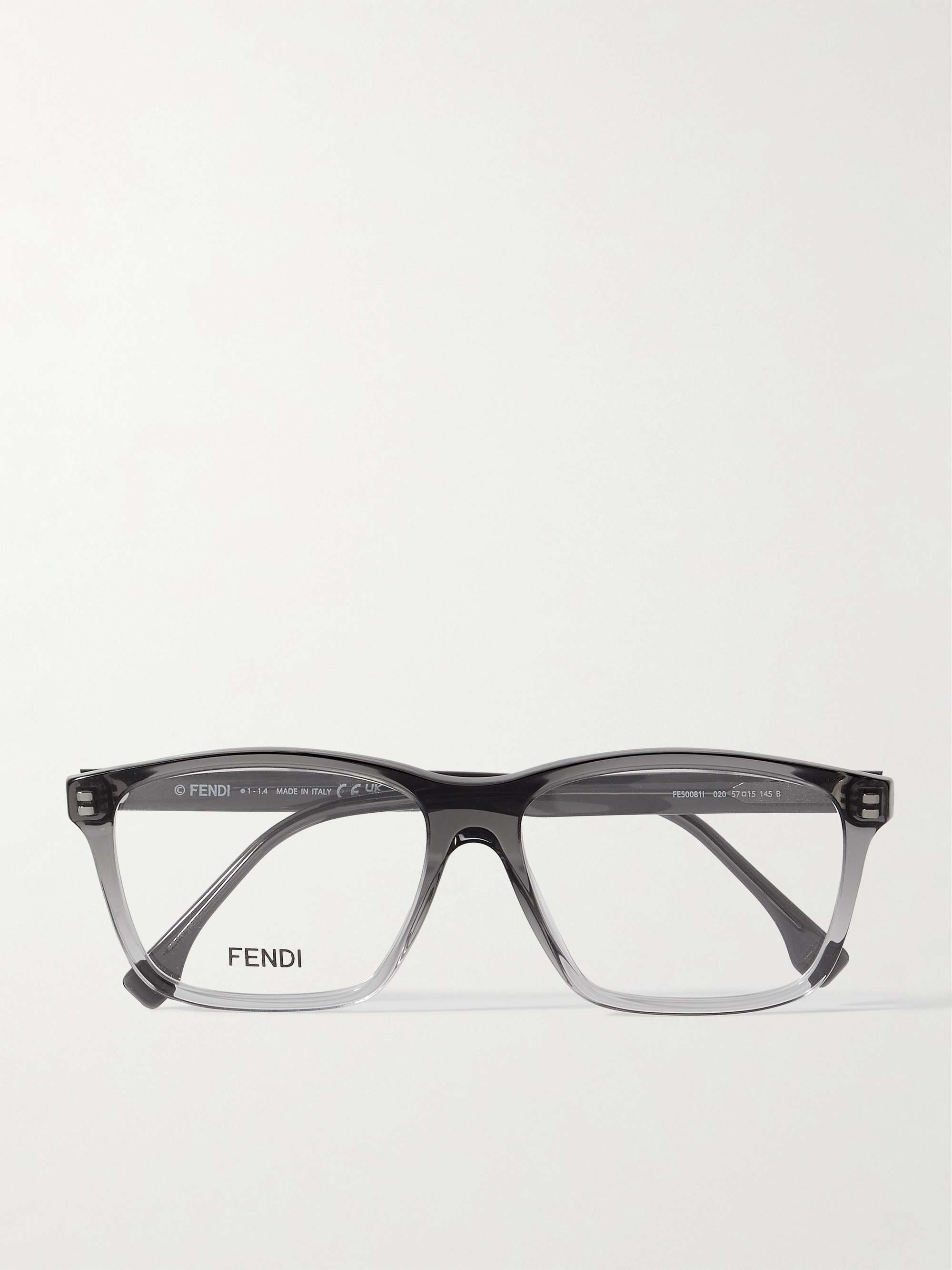 FENDI EYEWEAR Fendi Fine D-Frame Acetate Optical Glasses for Men | MR ...