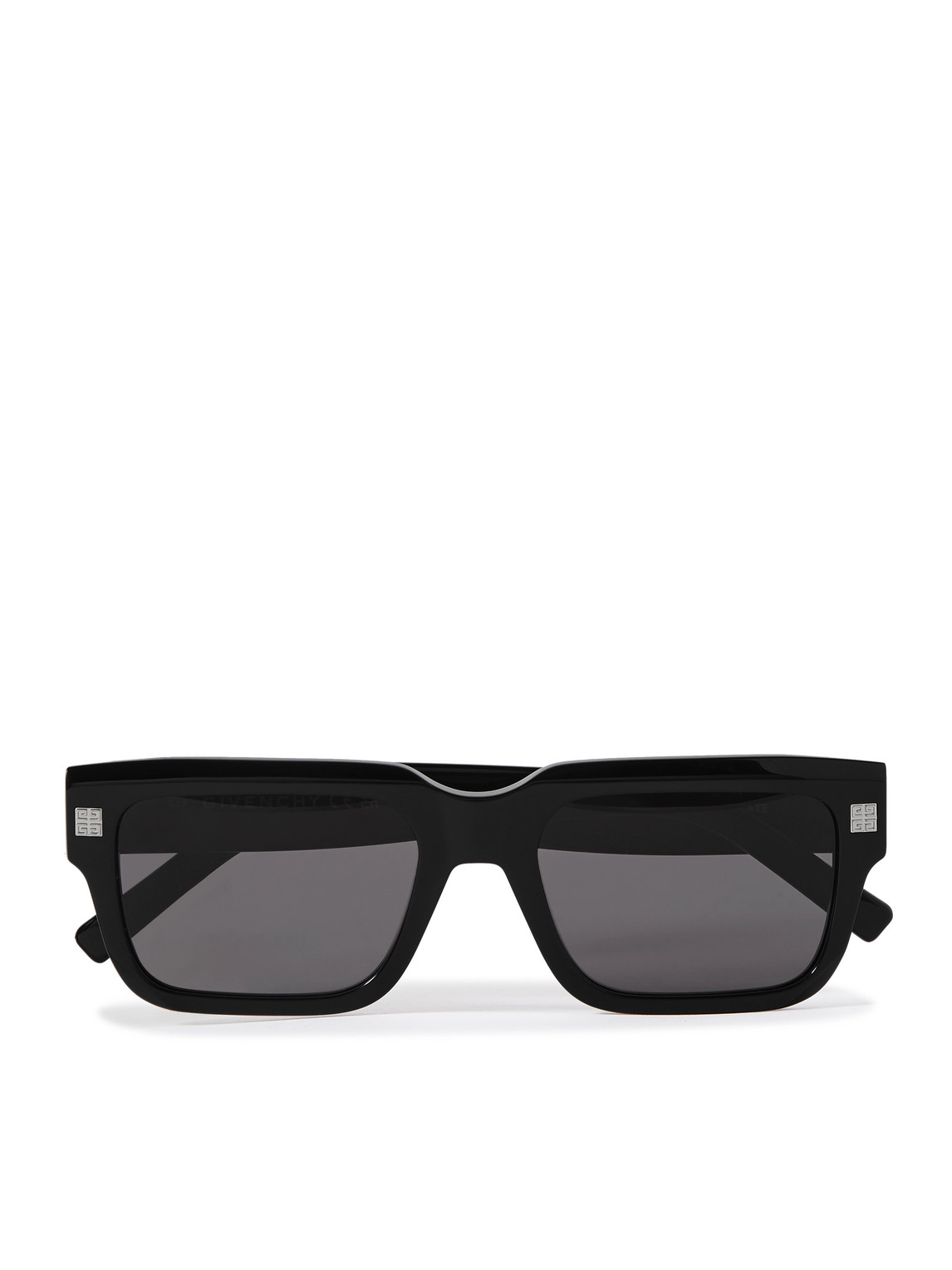 Givenchy Gv Day 53mm Square Sunglasses In Shiny Black Smoke