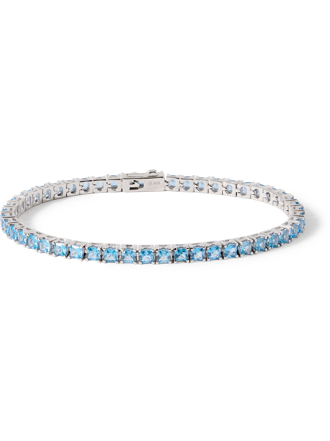 Hatton Labs Silver Cubic Zirconia Tennis Bracelet