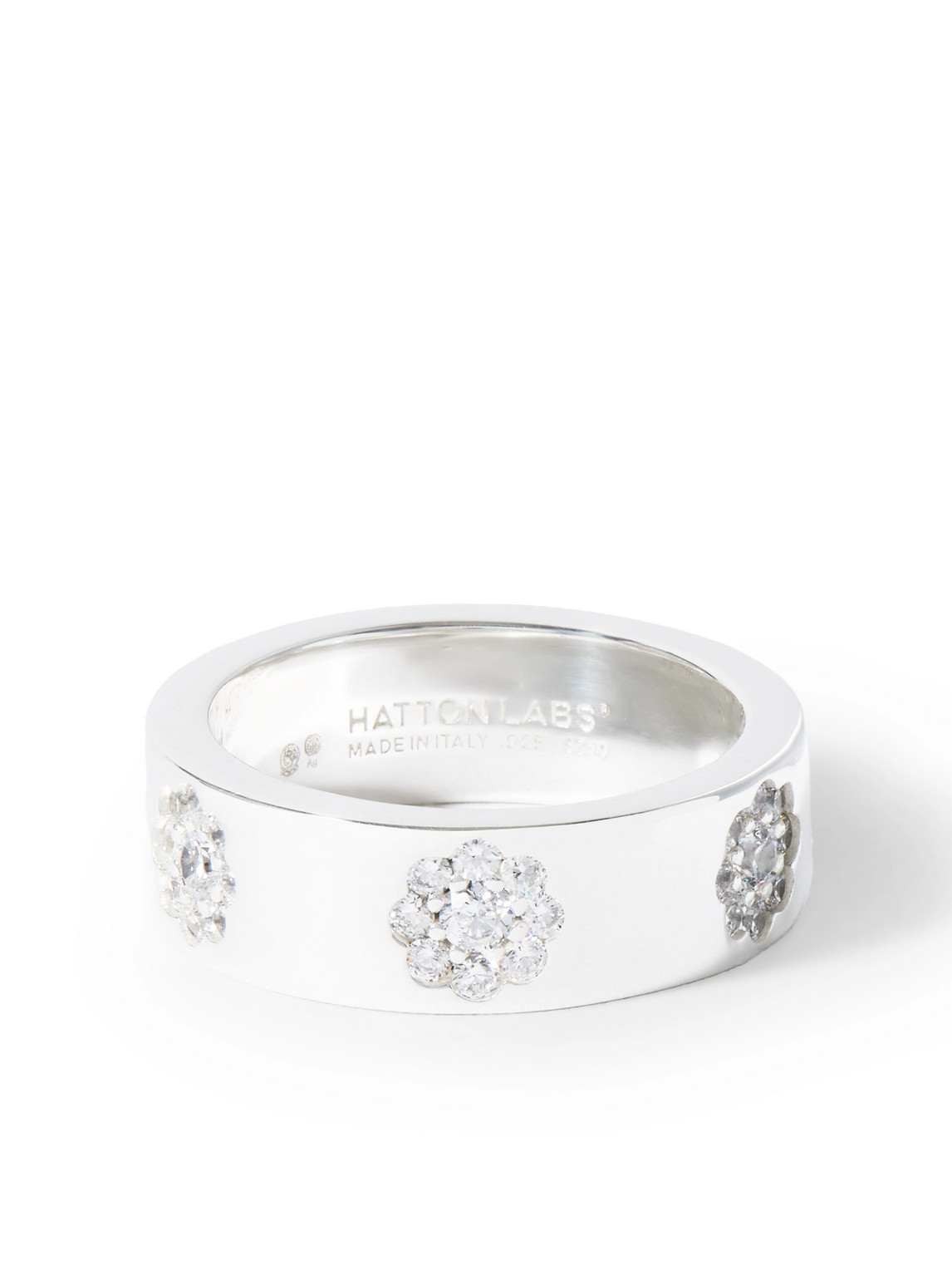Hatton Labs Daisy Silver Cubic Zirconia Ring