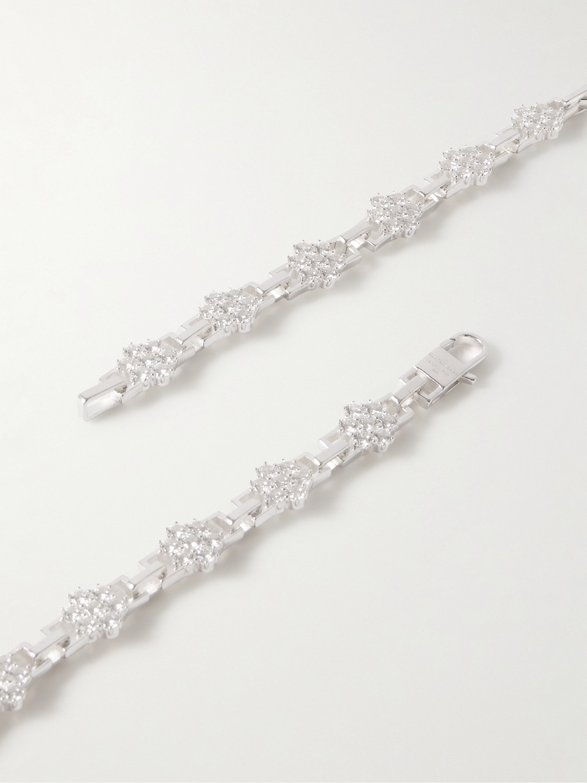 Hatton Labs Daisy Silver Cubic Zirconia Necklace In Silver