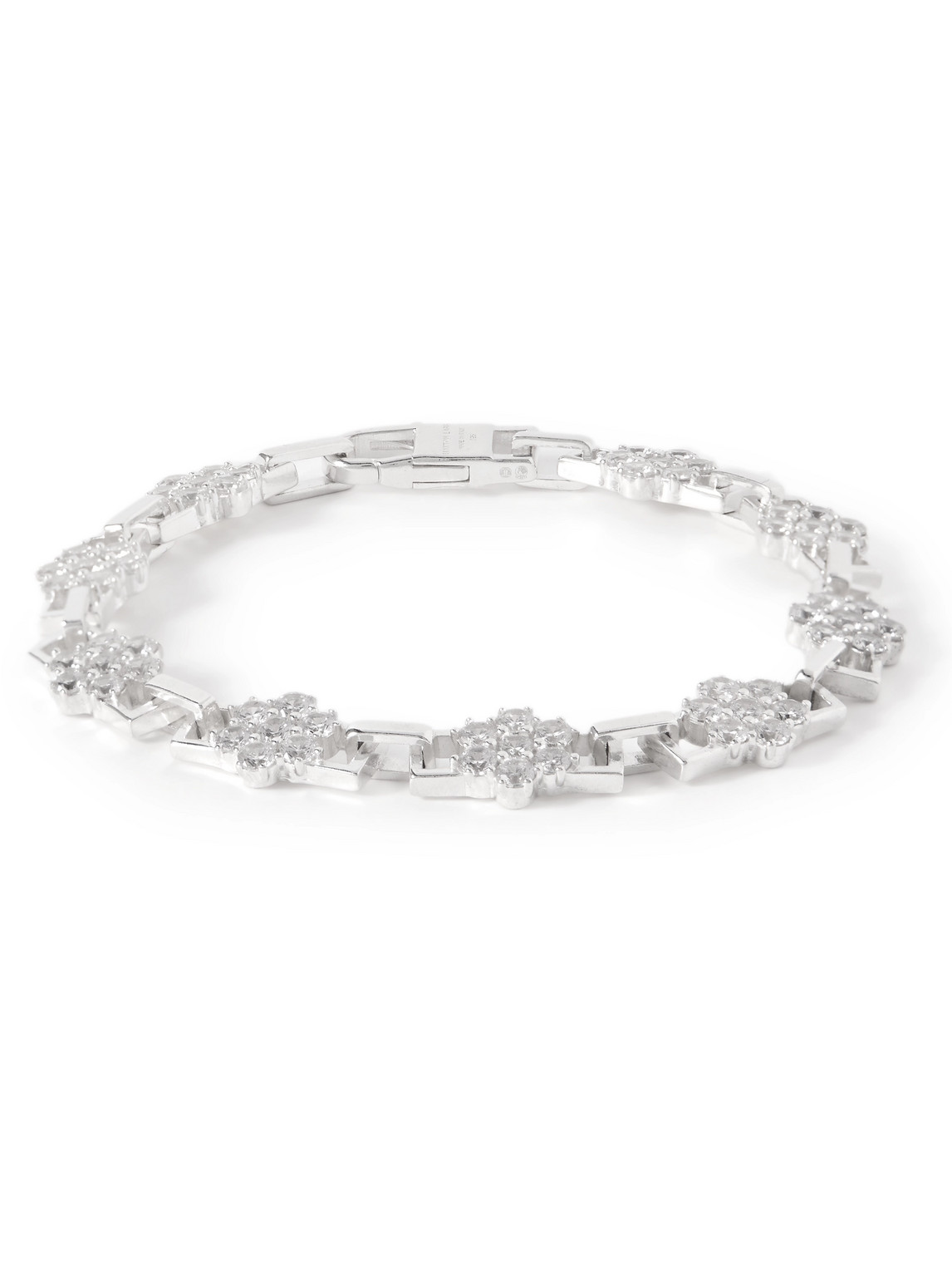 Hatton Labs Daisy Silver Cubic Zirconia Bracelet
