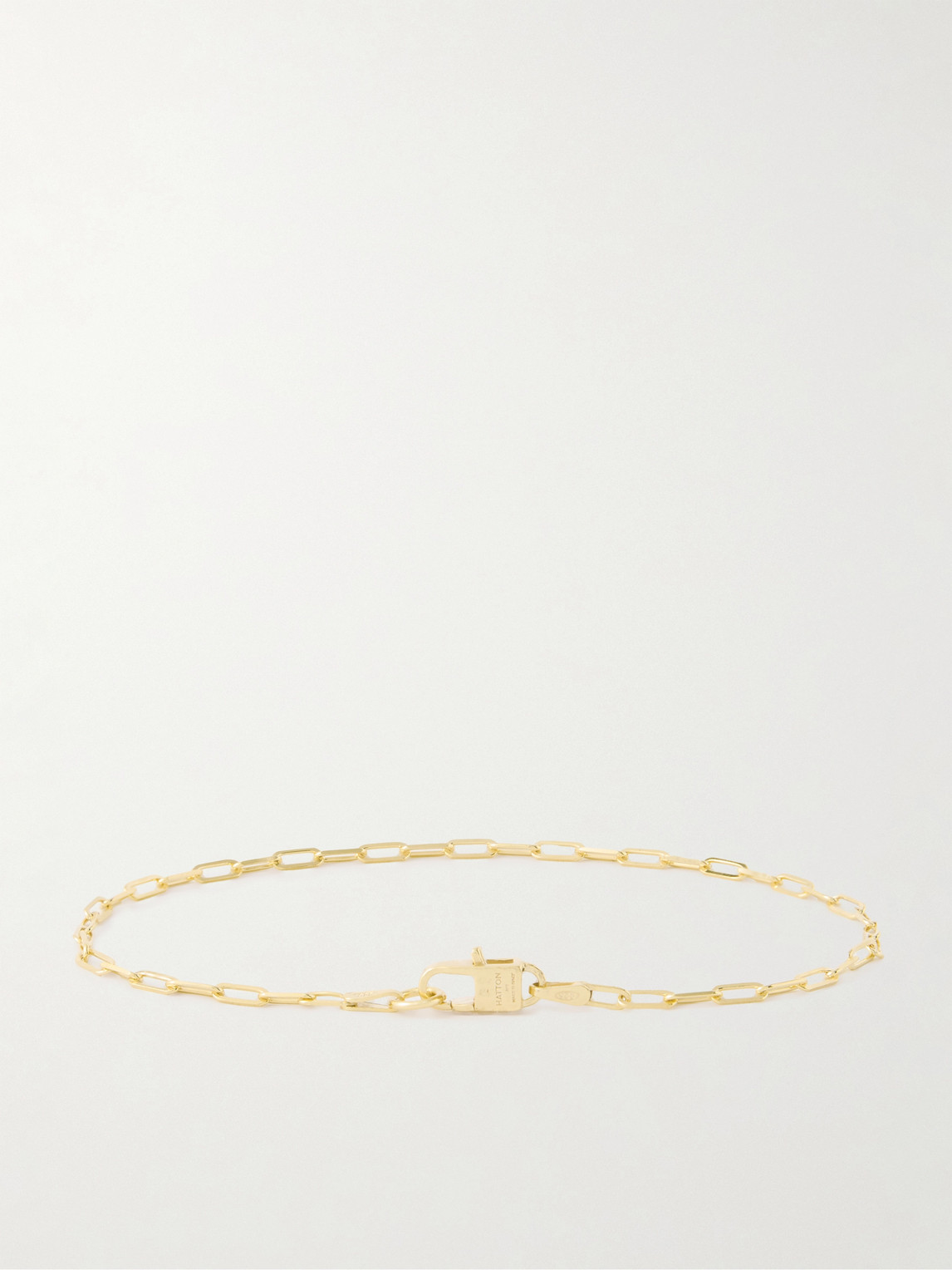 Hatton Labs Paperclip Gold-plated Silver Chain Bracelet In Gold