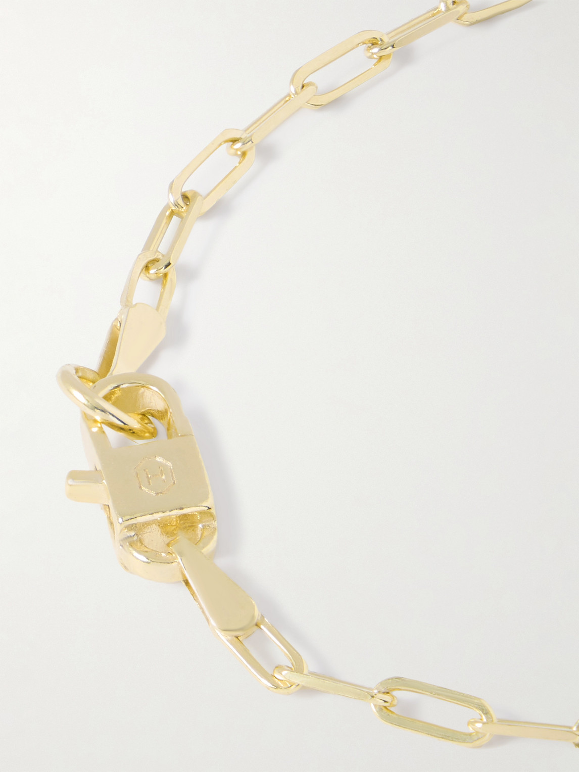 Hatton Labs Paperclip Gold-plated Silver Chain Bracelet In Gold