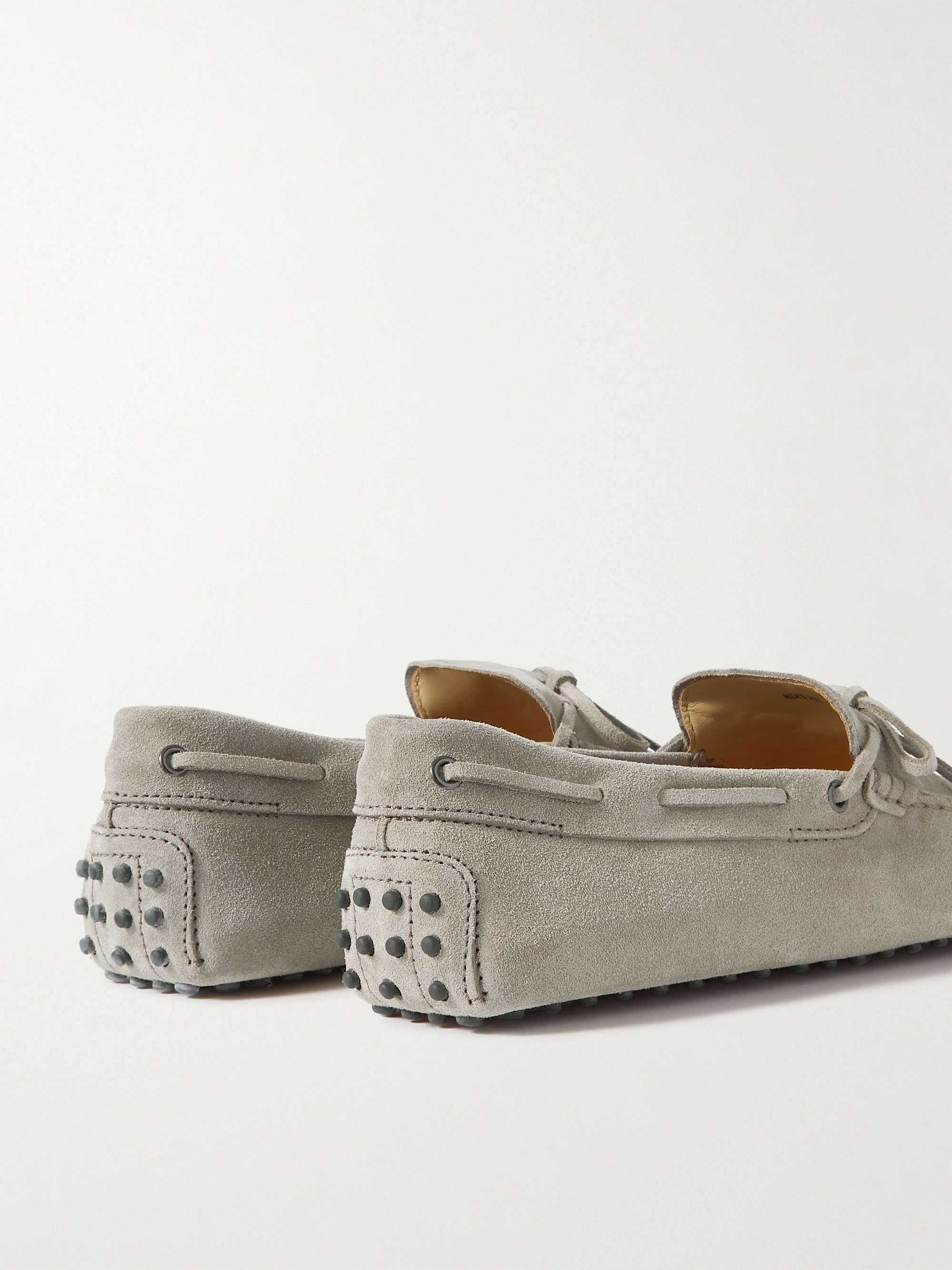 TOD'S 고미노 스웨이드 드라이빙 슈즈