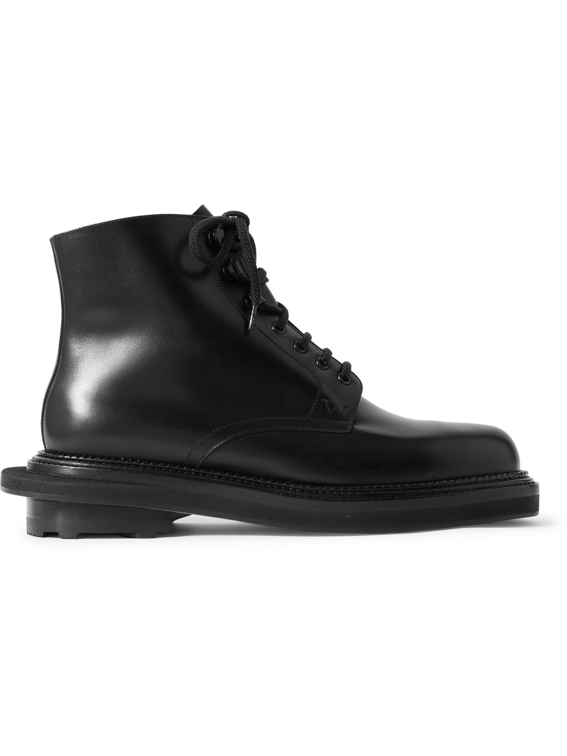 Jm Weston Sacai Nubuck Boots In Black
